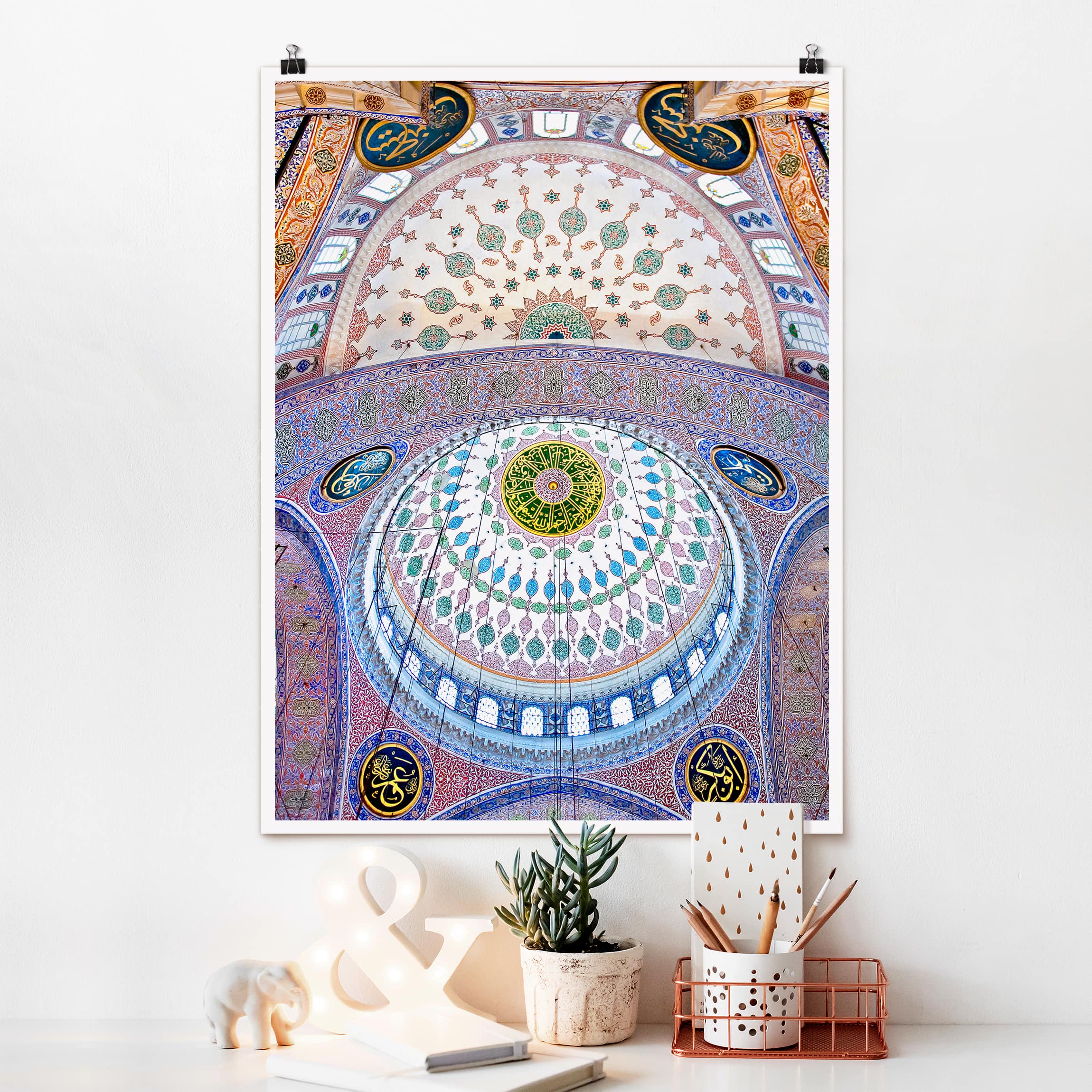 Poster - Hochformat Blaue Moschee in Istanbul