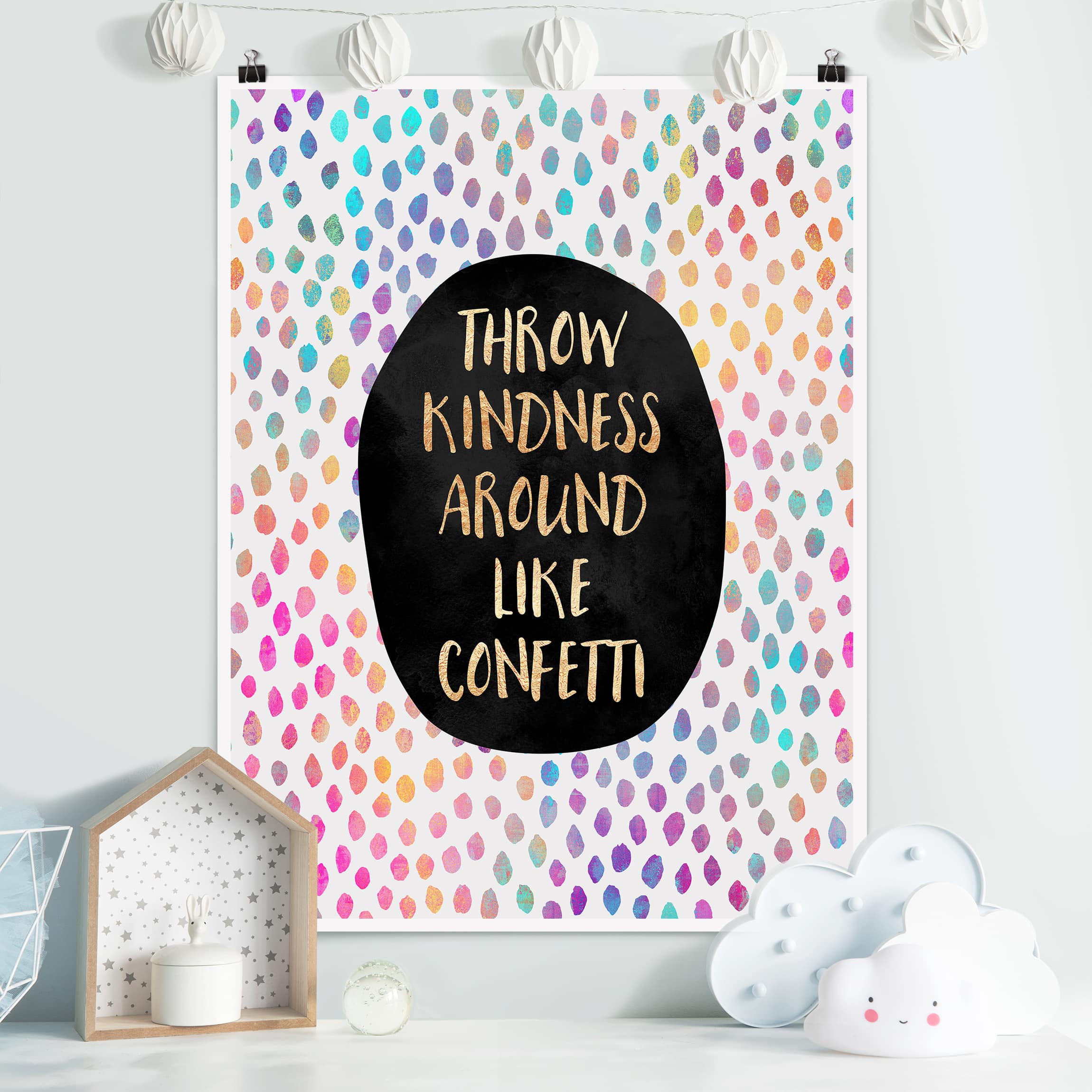 Poster - Hochformat Throw Kindness Around Like Confetti