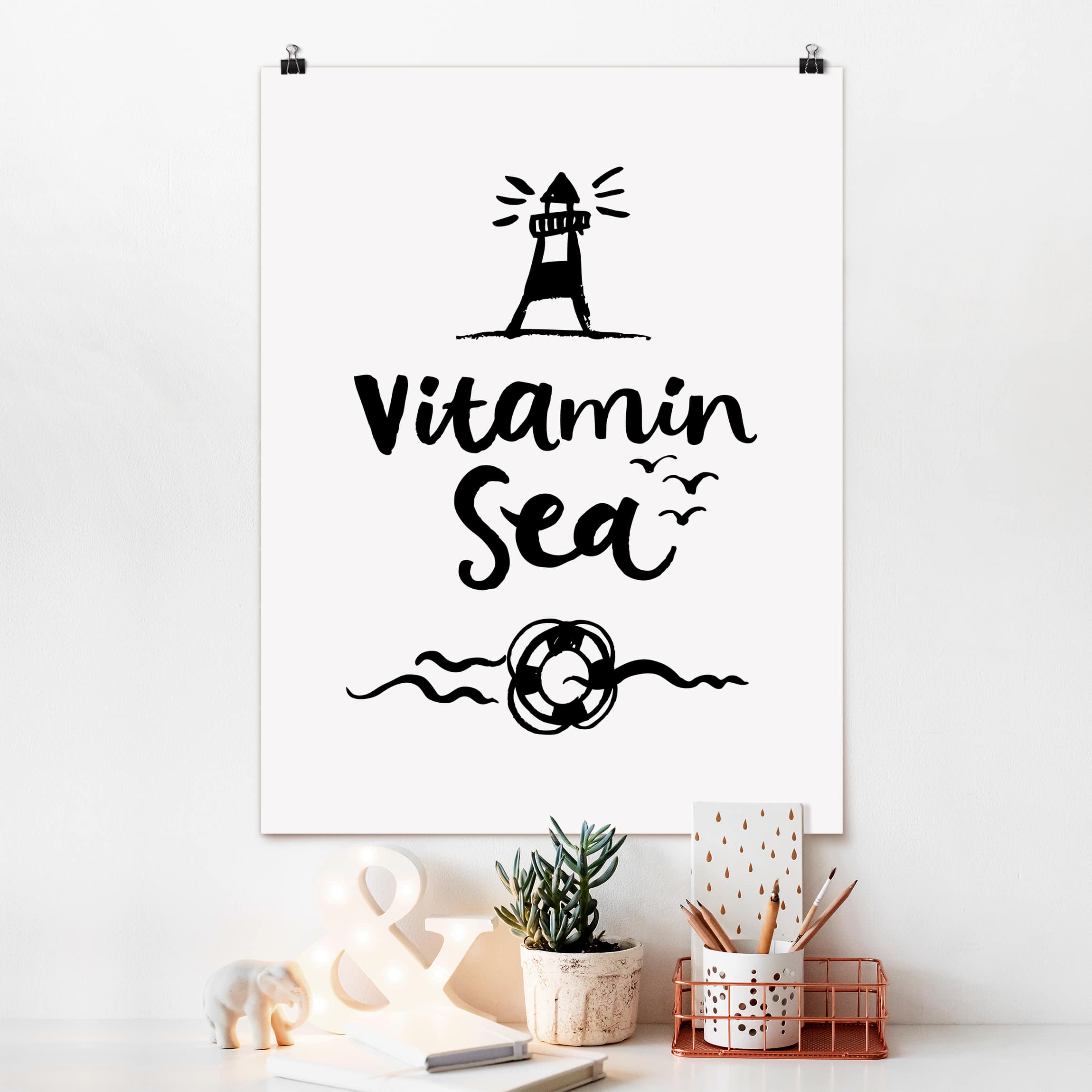 Poster Matt inkl. Posterklammern Vitamin Sea