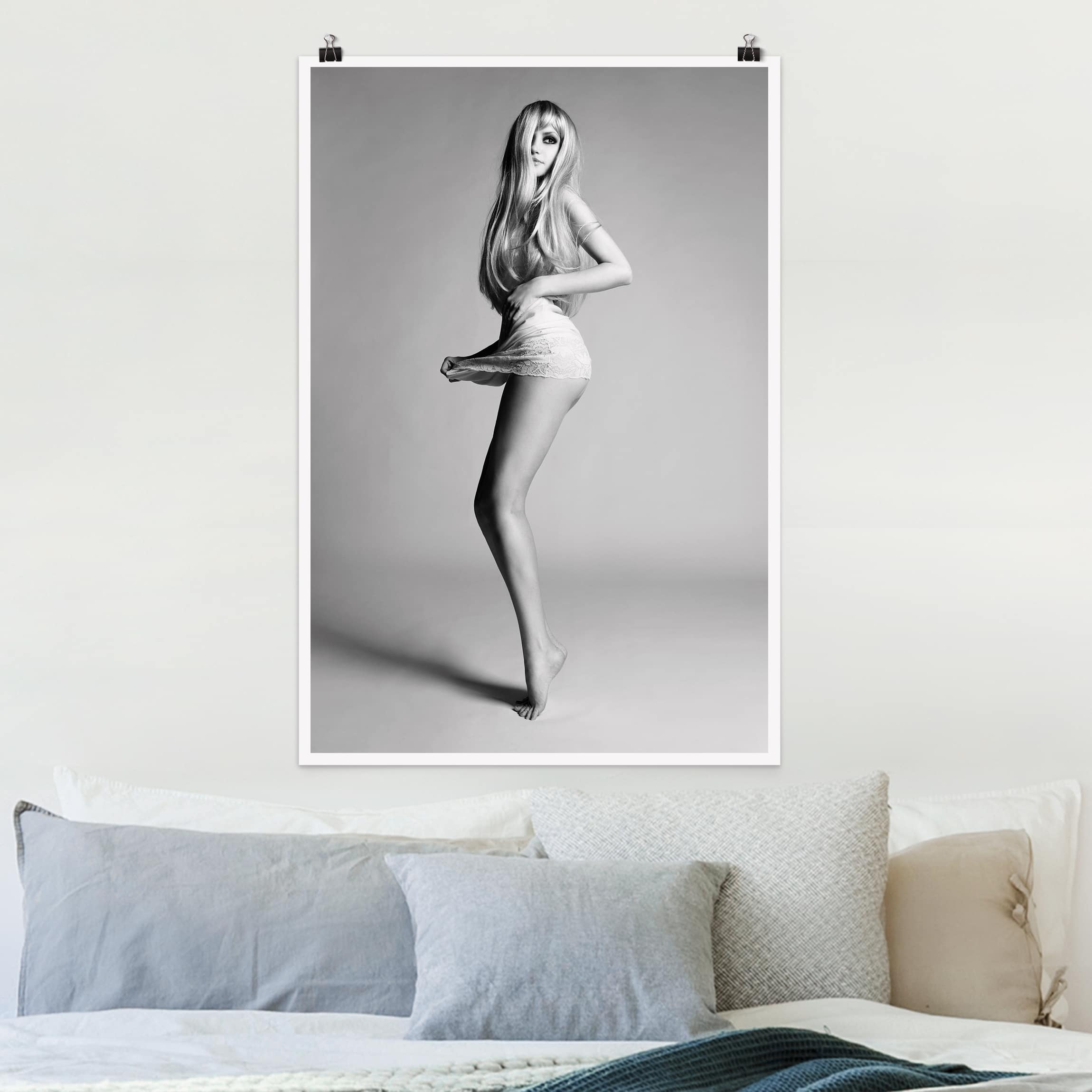 Poster - Hochformat Dessous Modell