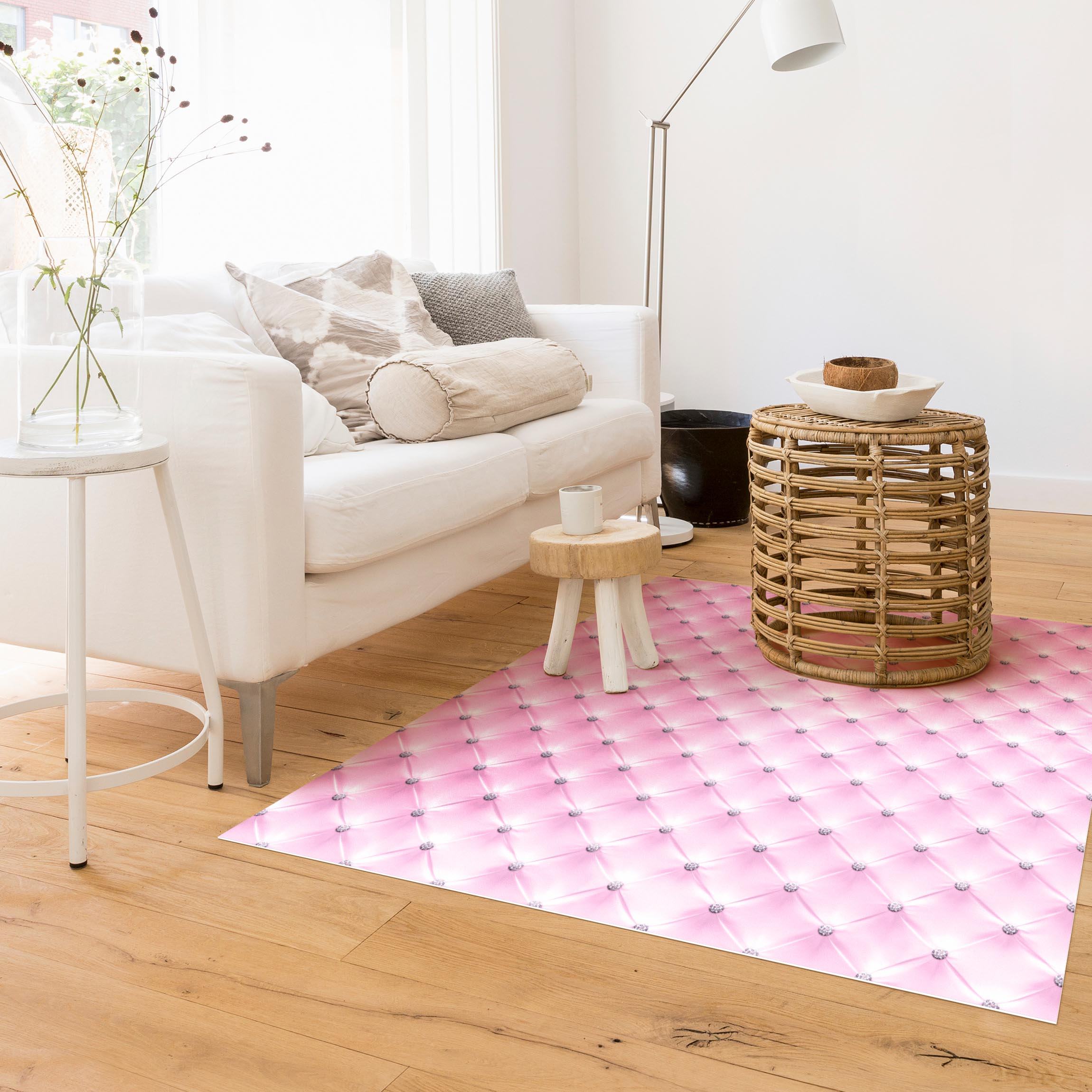 Vinylteppich Diamant Rosa Luxus