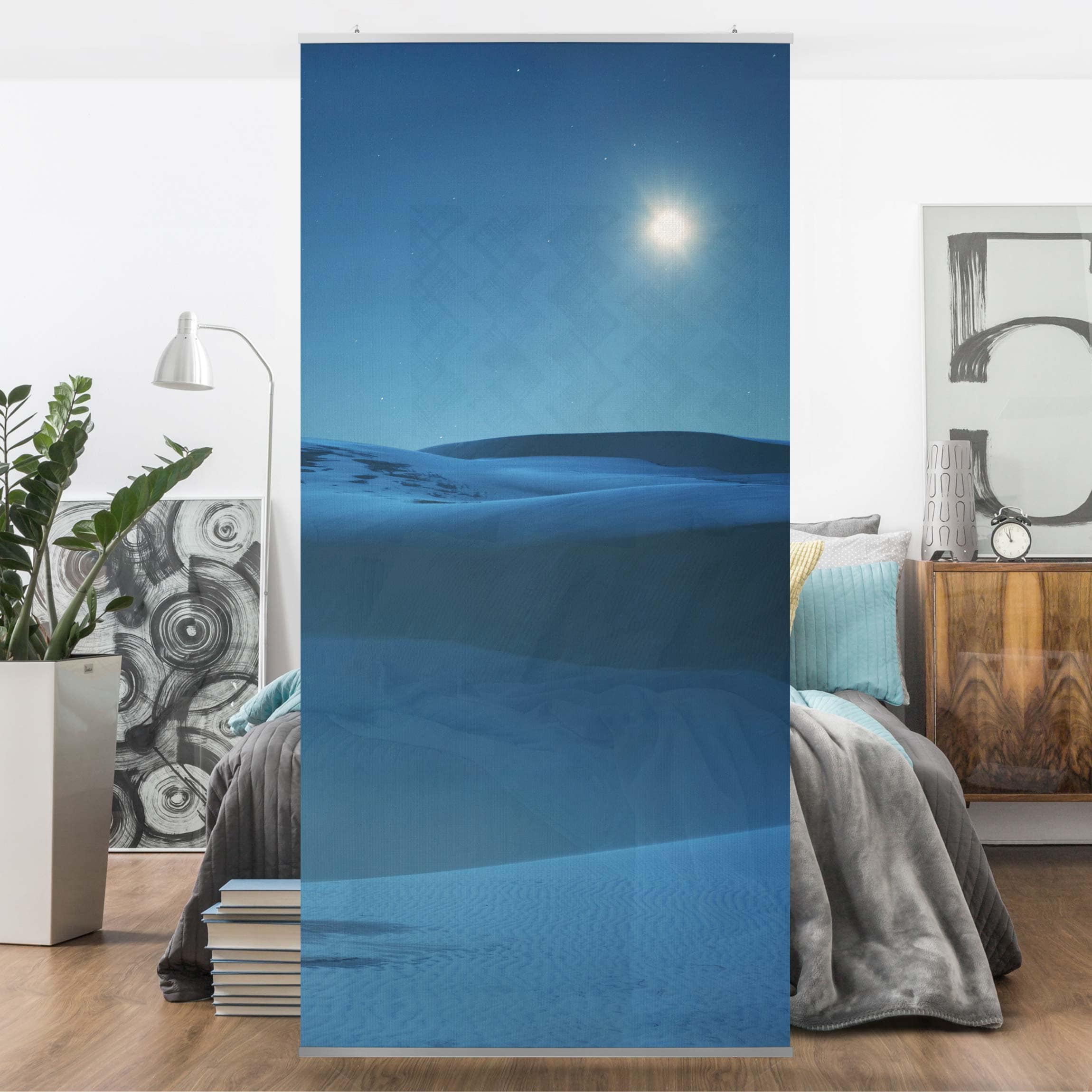 Raumteiler Vollmond über der Wüste