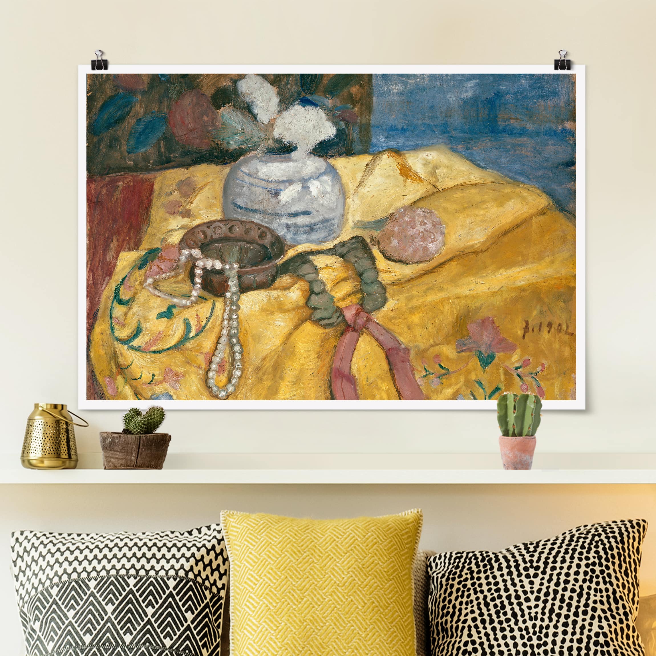 Poster - Querformat Paula Modersohn-Becker - Stillleben mit Perlen