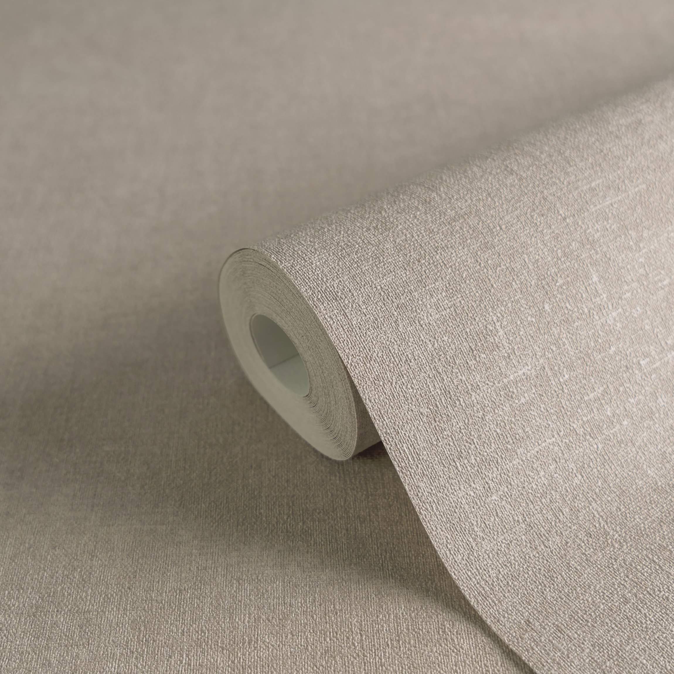 einfarbige Tapete A.S. Création Strukturtapete Kaleidoscope in Braun - 367215