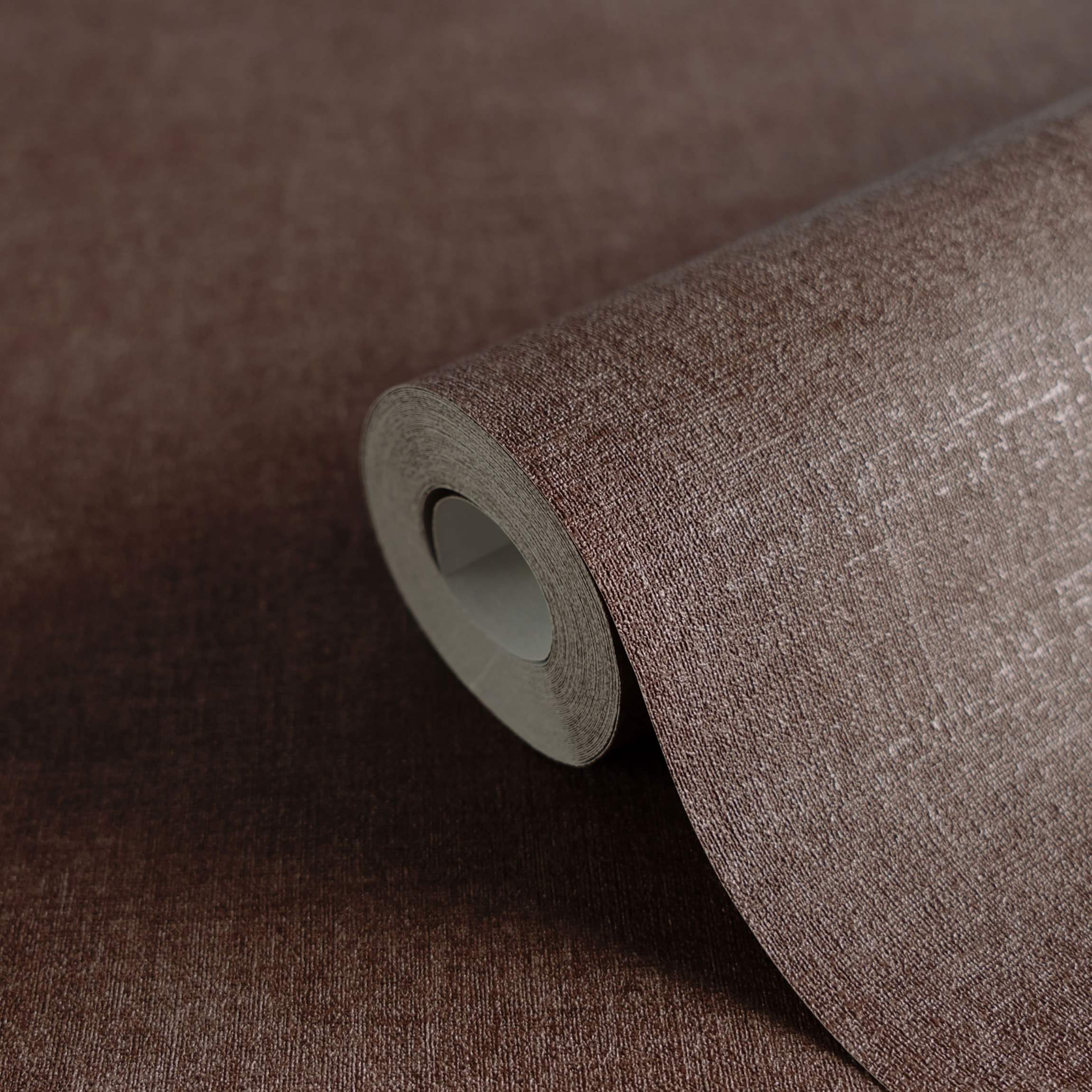 einfarbige Tapete A.S. Création Strukturtapete Kaleidoscope in Braun - 395671