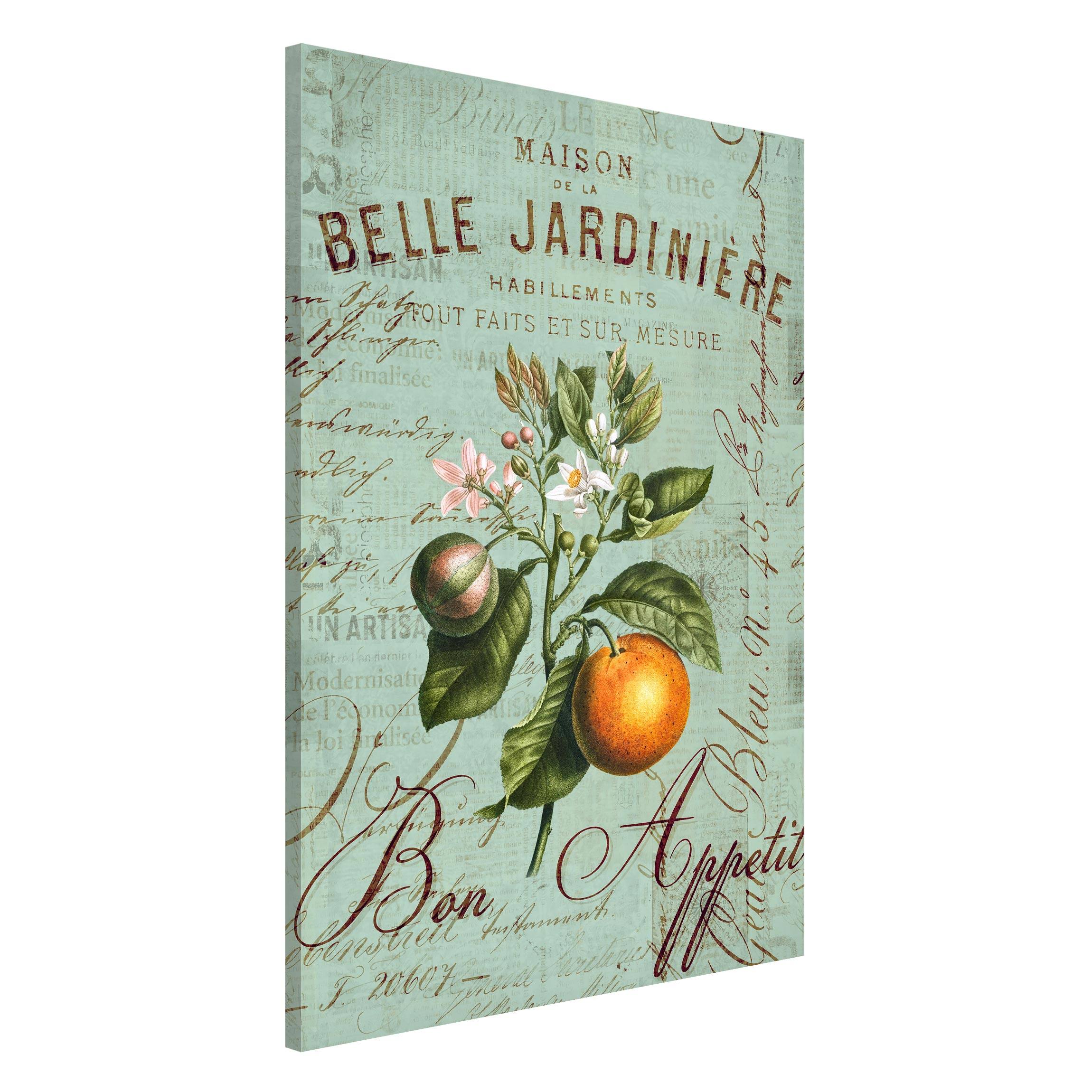 Magnettafel Shabby Chic Collage - Orange