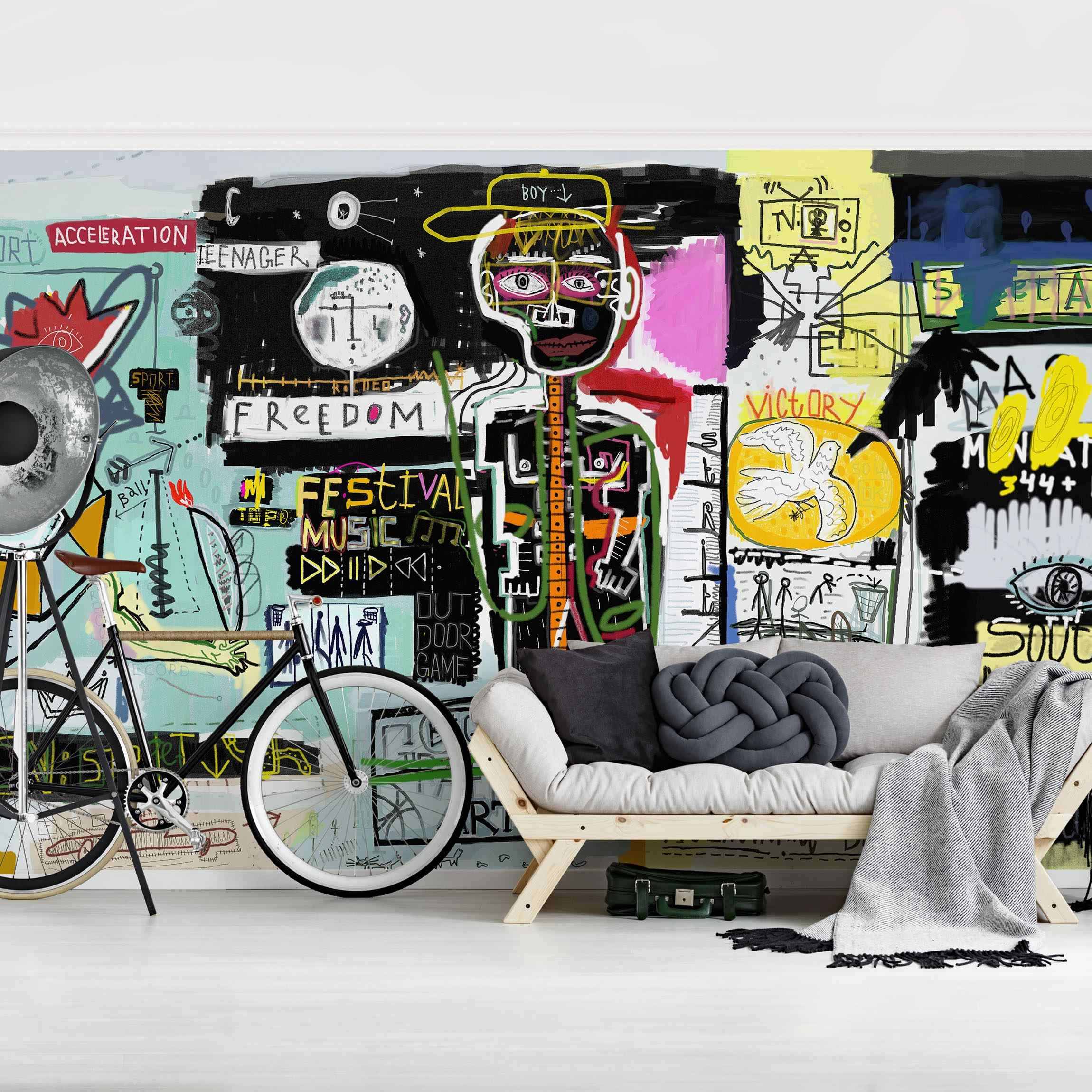 Fototapete Abstract Graffiti Art
