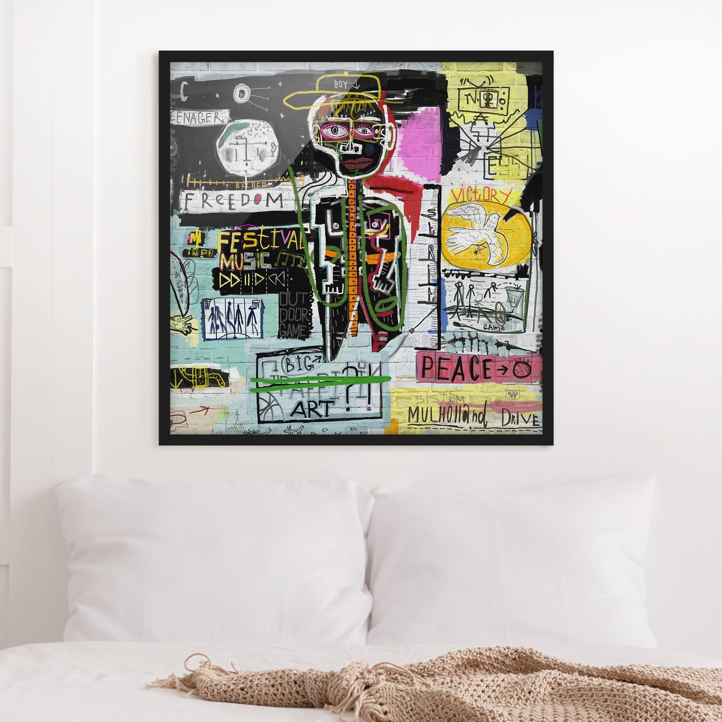 Bild mit Rahmen Abstract Graffiti Art