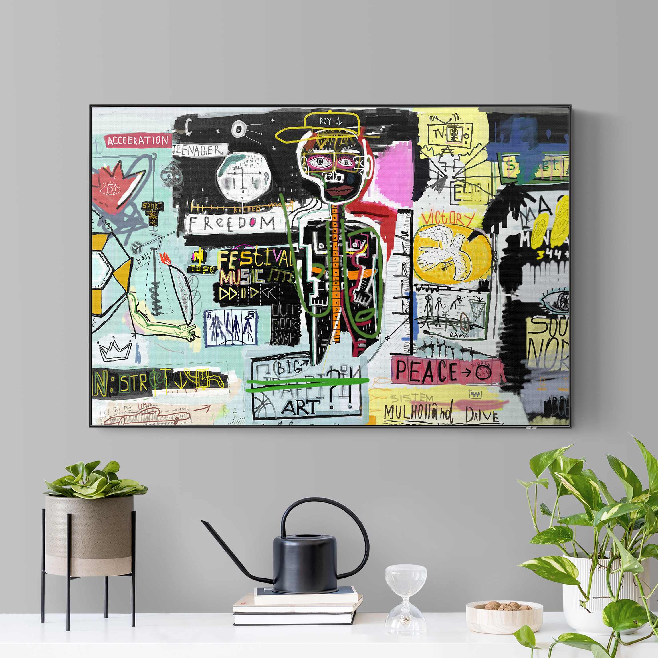 Akustik-Wechselbild Abstract Graffiti Art