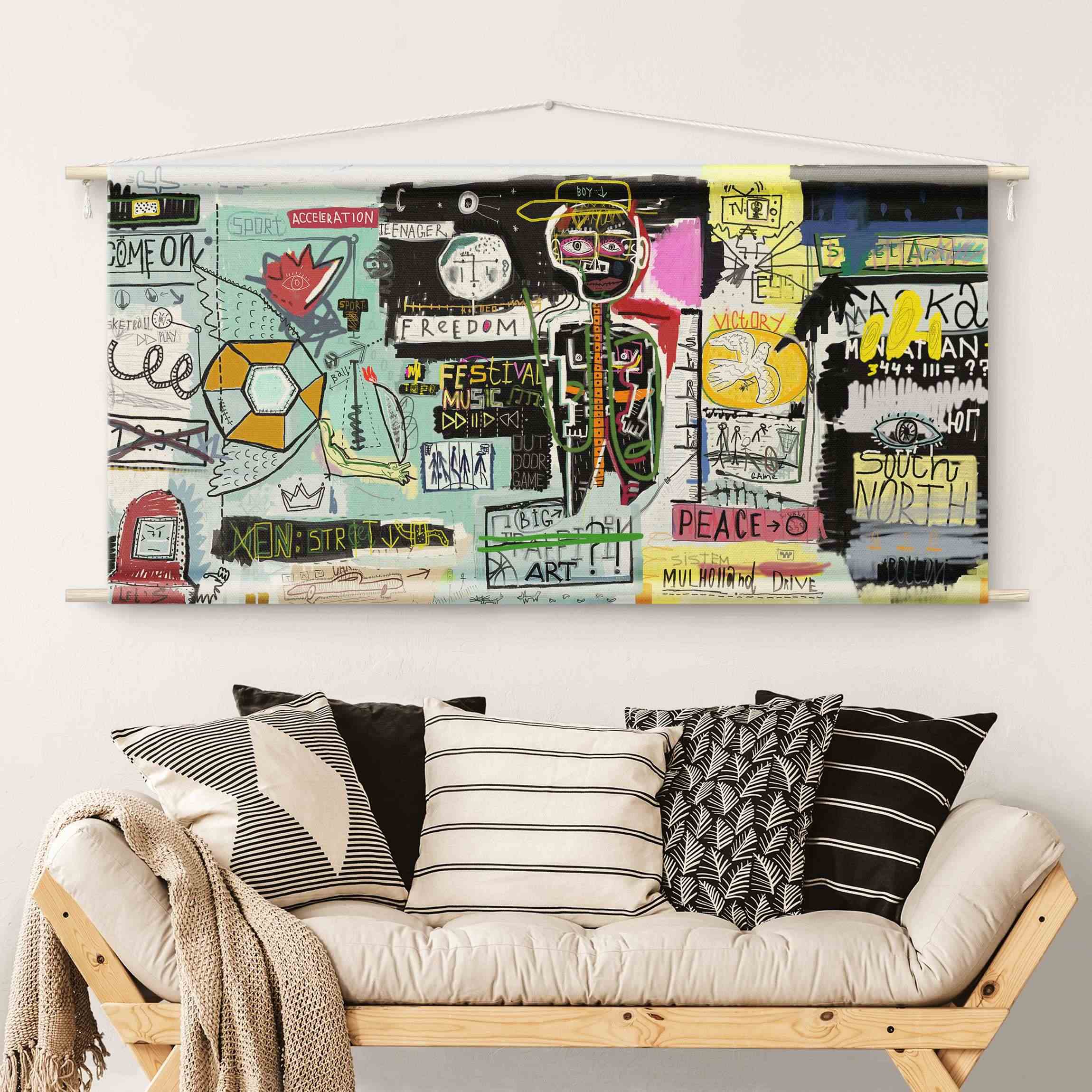 Wandteppich Abstract Graffiti Art