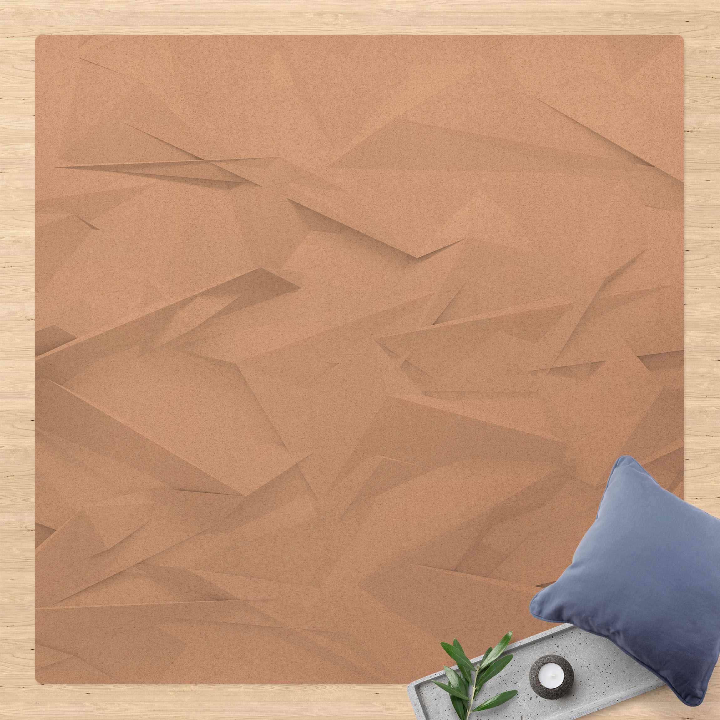 Kork-Teppich Abstrakte 3D Optik