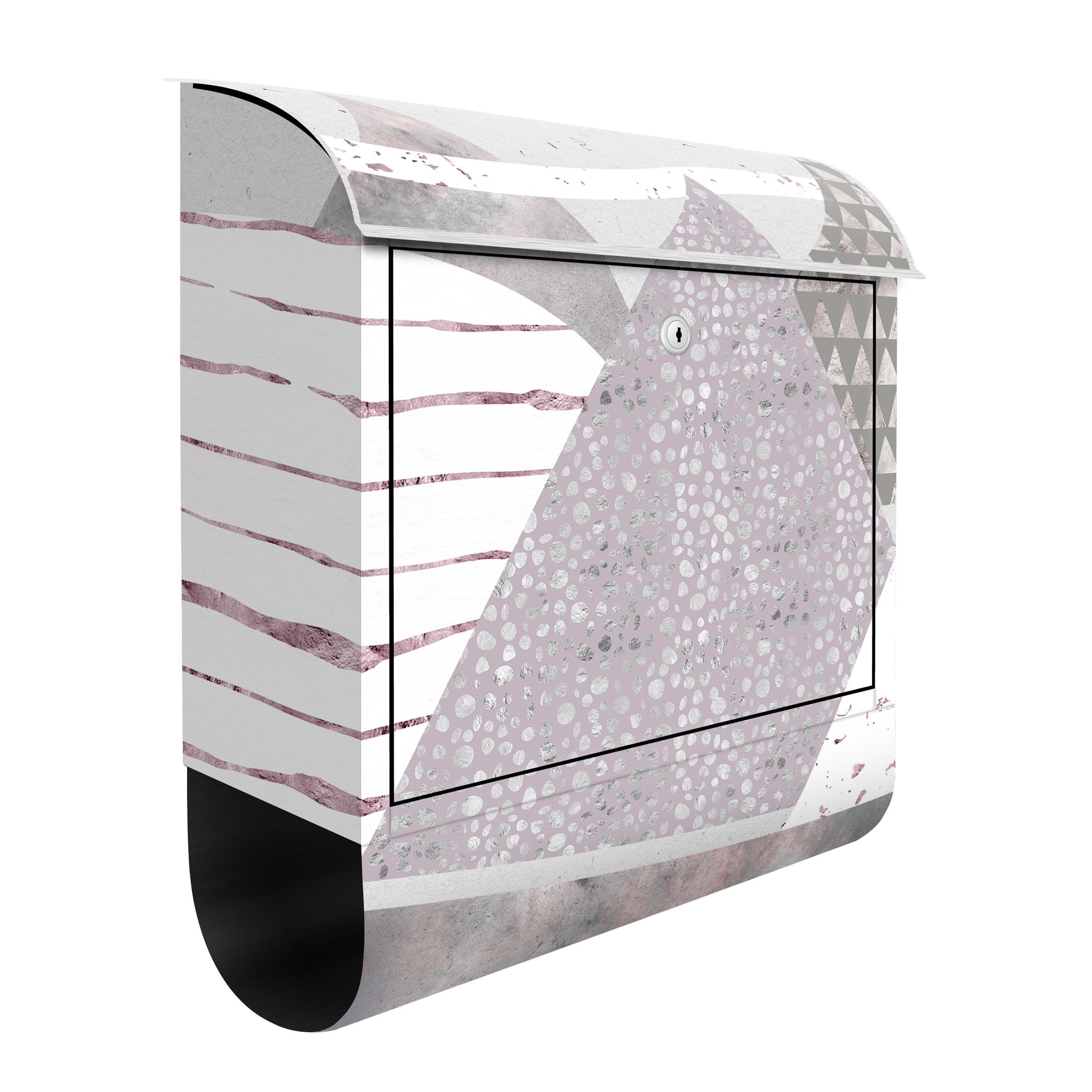 Briefkasten Abstrakte Berglandschaft Pastellmuster