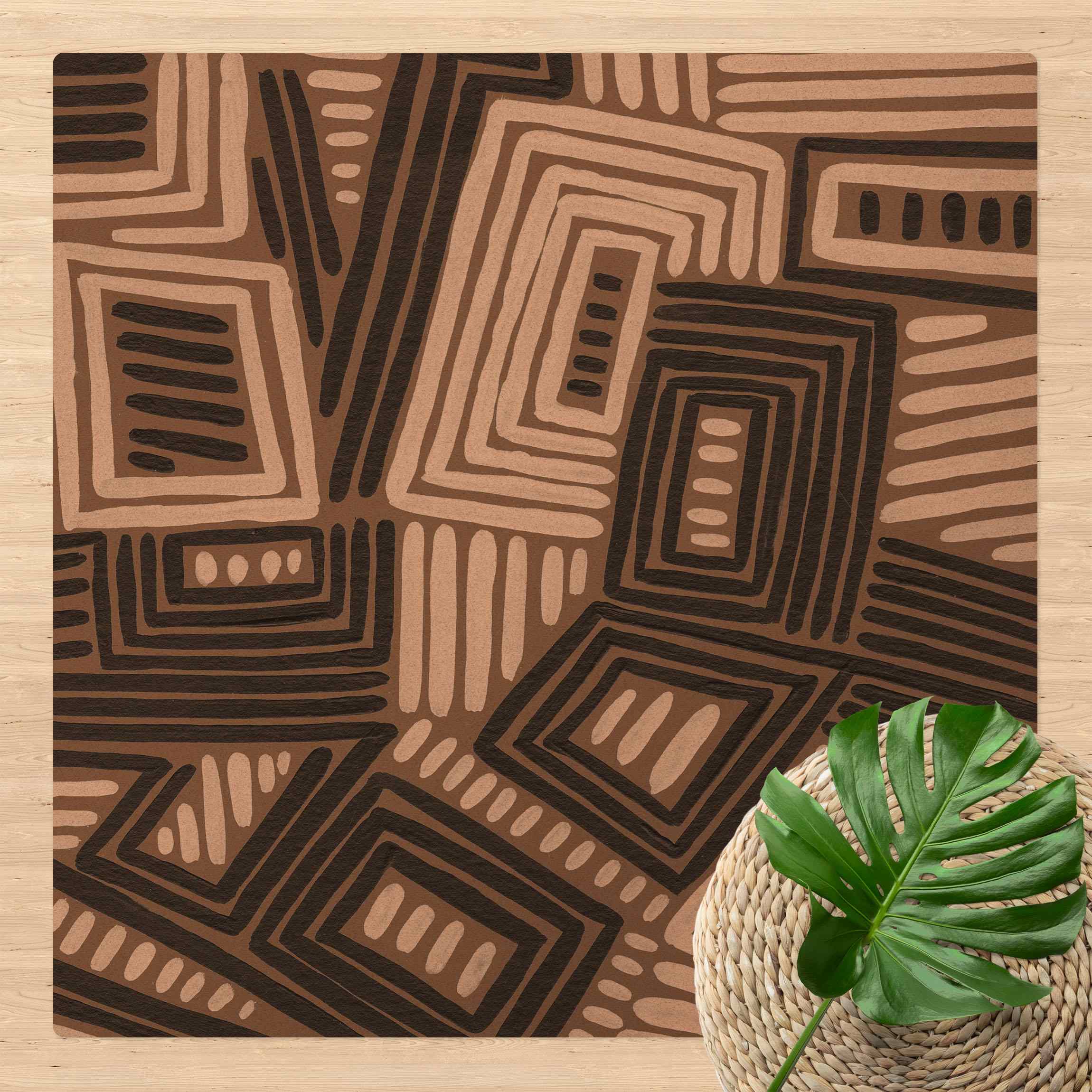 Kork-Teppich Abstrakte Fenster und Stufen