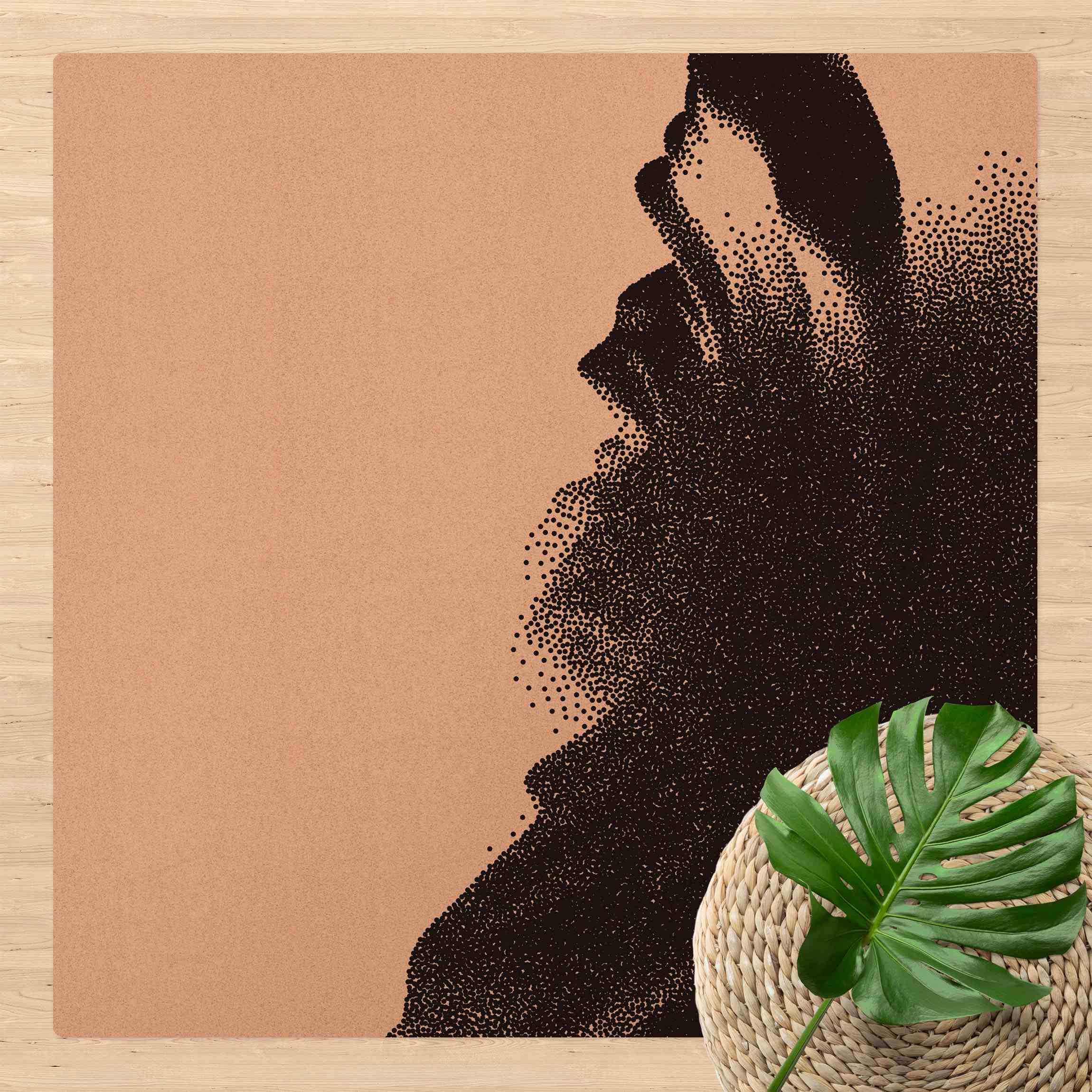 Kork-Teppich Abstrakte Punktlandschaft Alpen