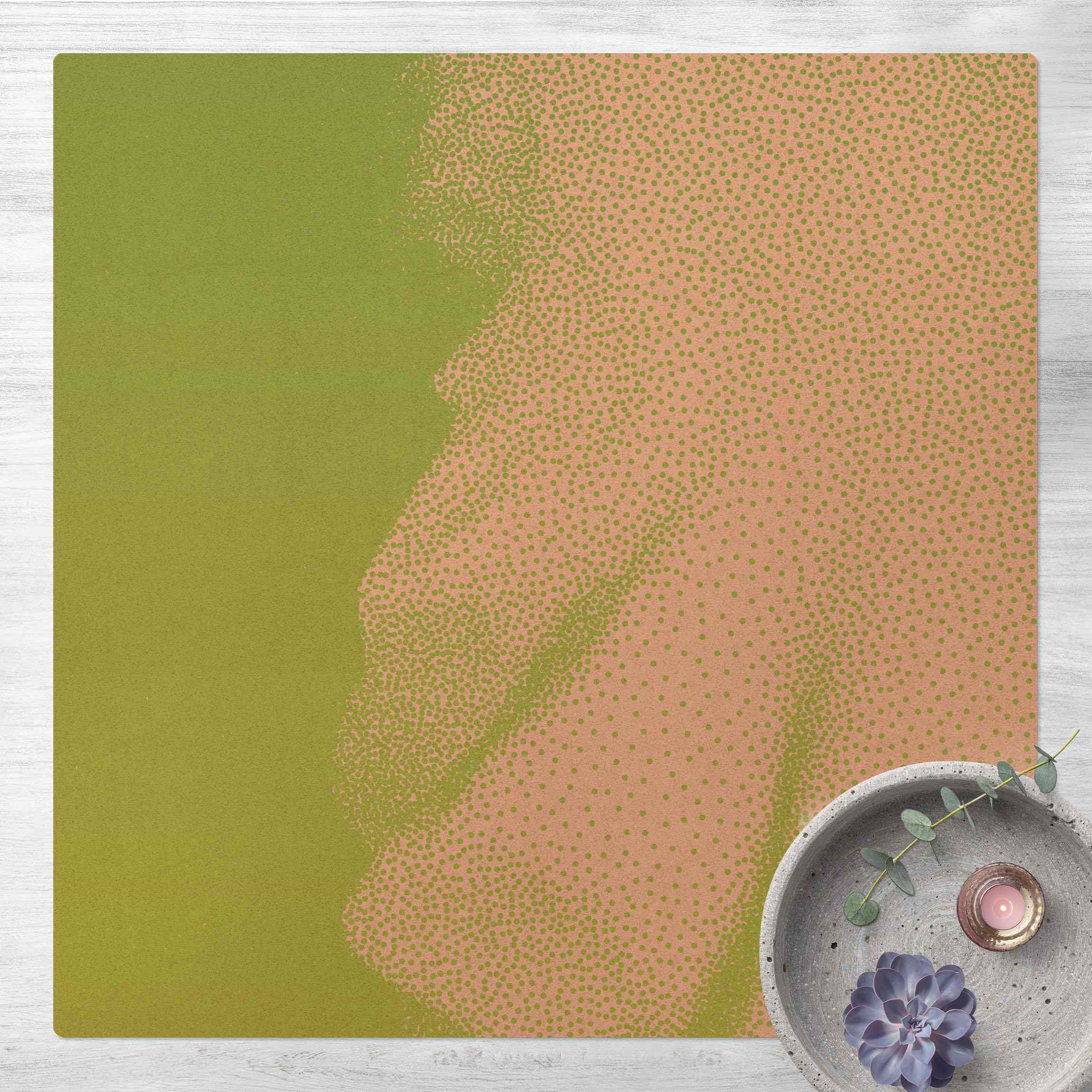 Kork-Teppich Abstrakte Punktlandschaft Wiesengebirge