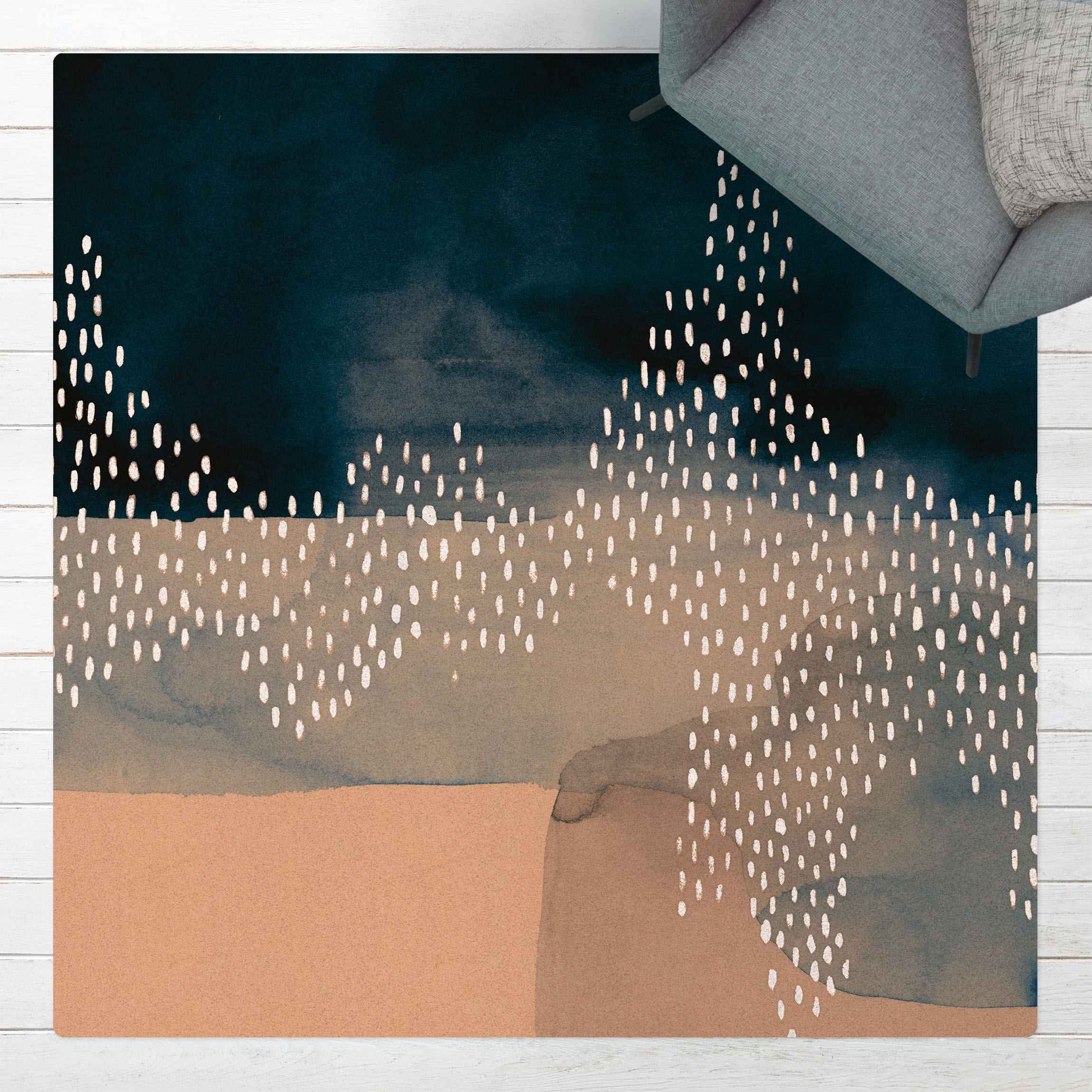 Kork-Teppich Abstrakter Wasserfall