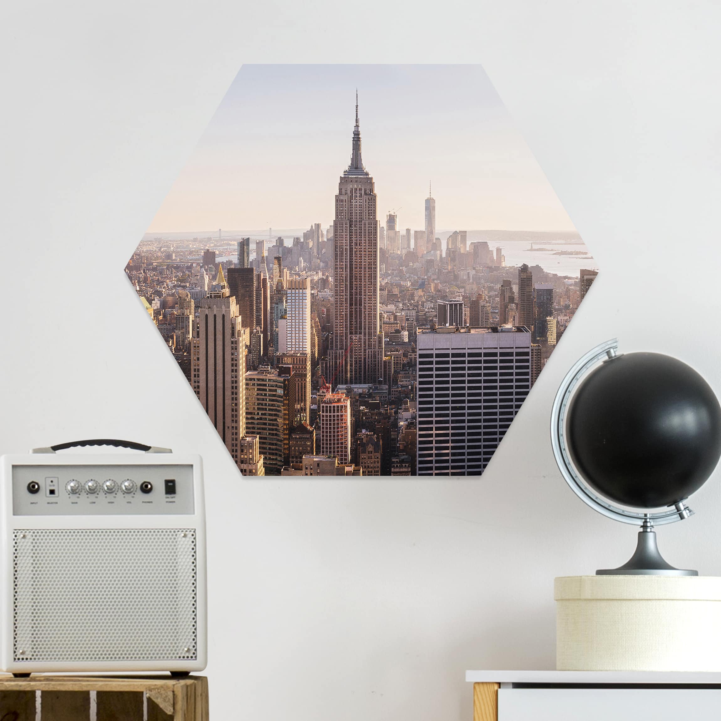 Hexagon-Forexbild Blick vom Top of the Rock