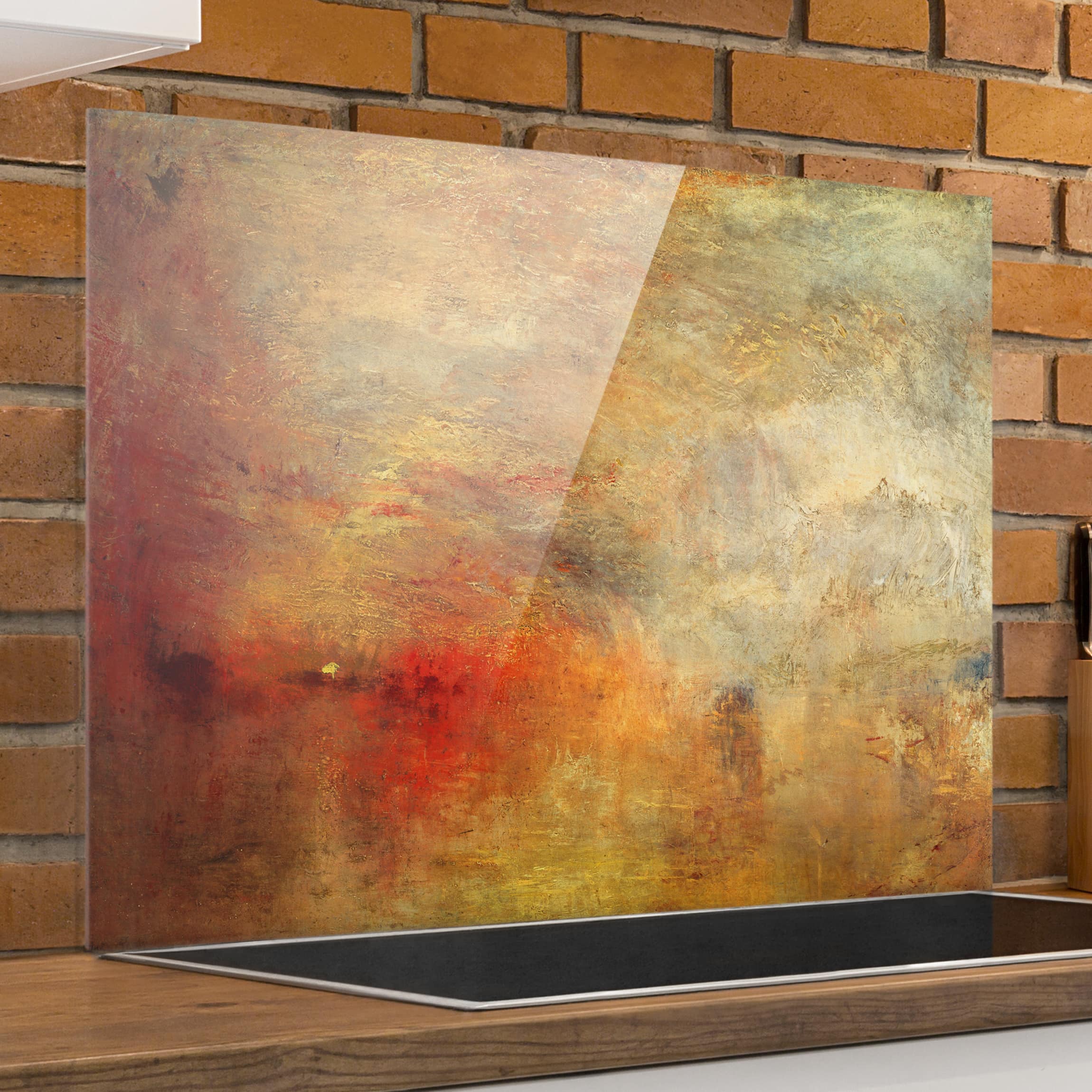 Spritzschutz Joseph Mallord William Turner - Sonnenuntergang über einem See