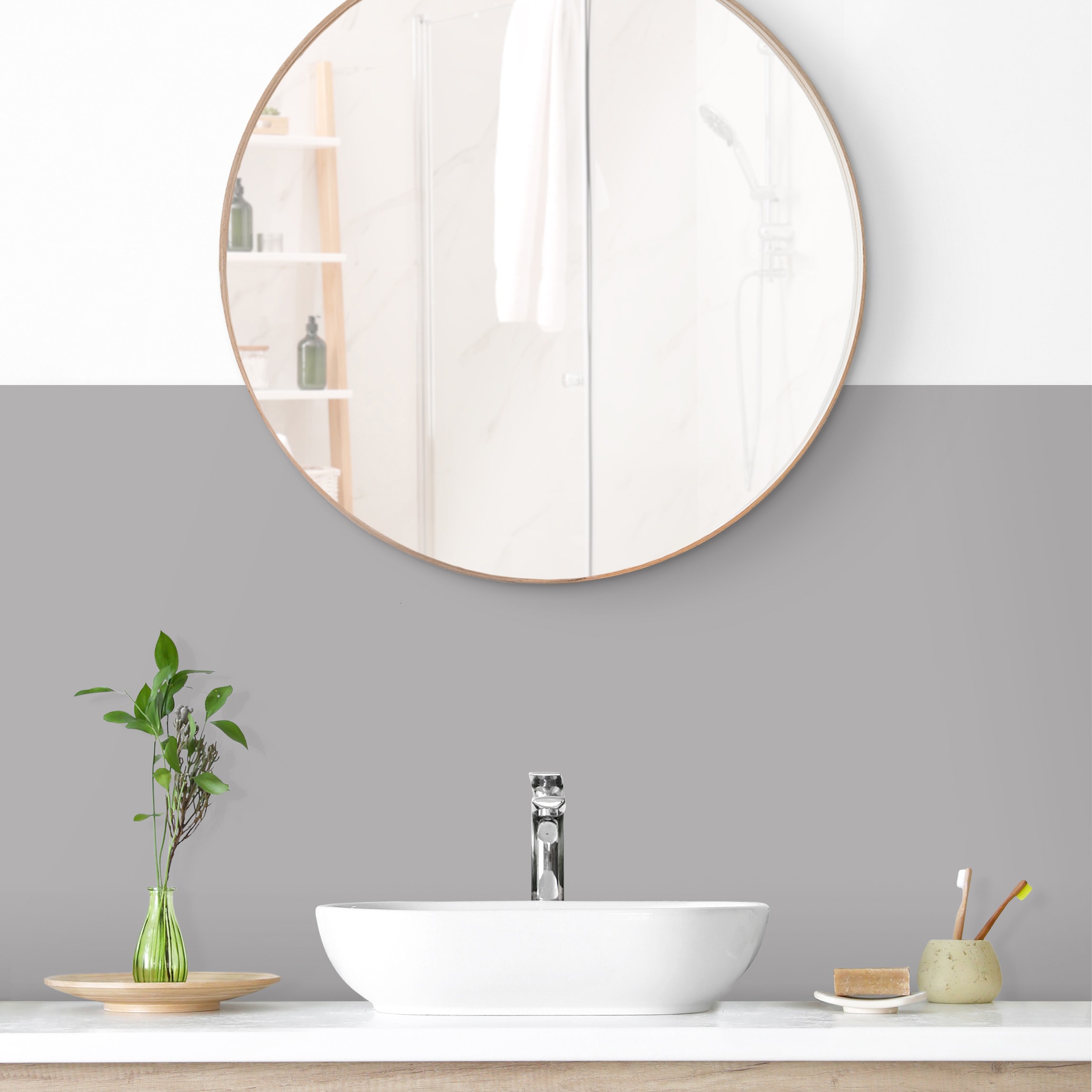 Wandverkleidung Bad Achatgrau