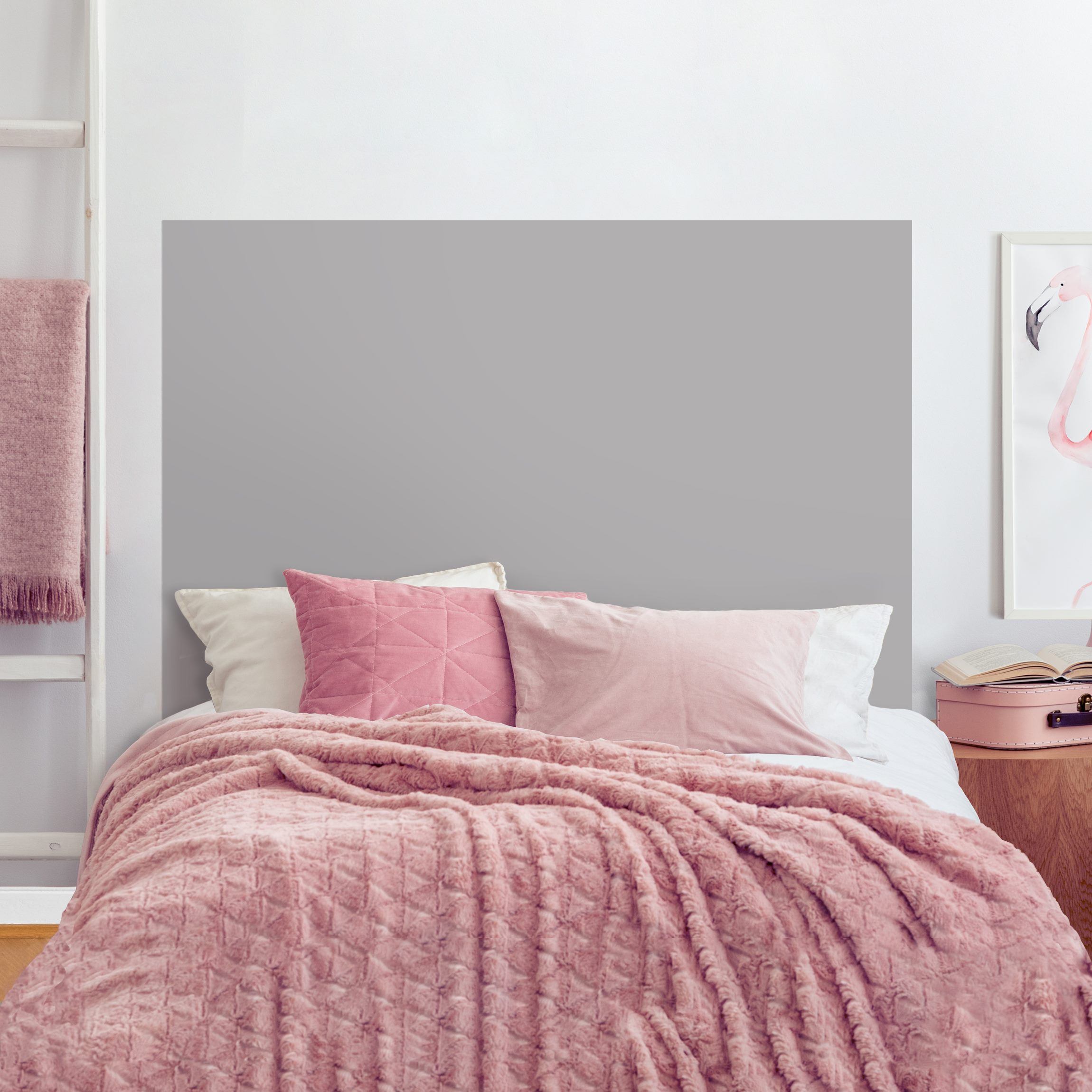 Kopfteil Bett Achatgrau