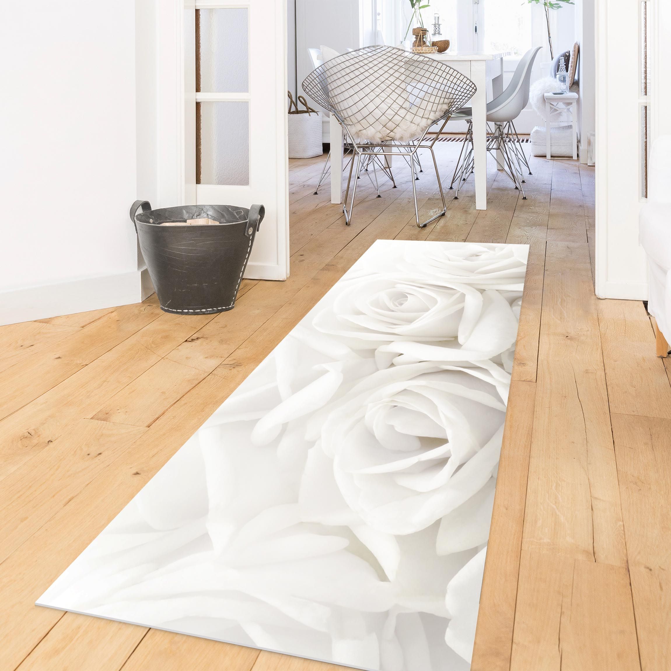 Vinylteppich Weiße Rosen