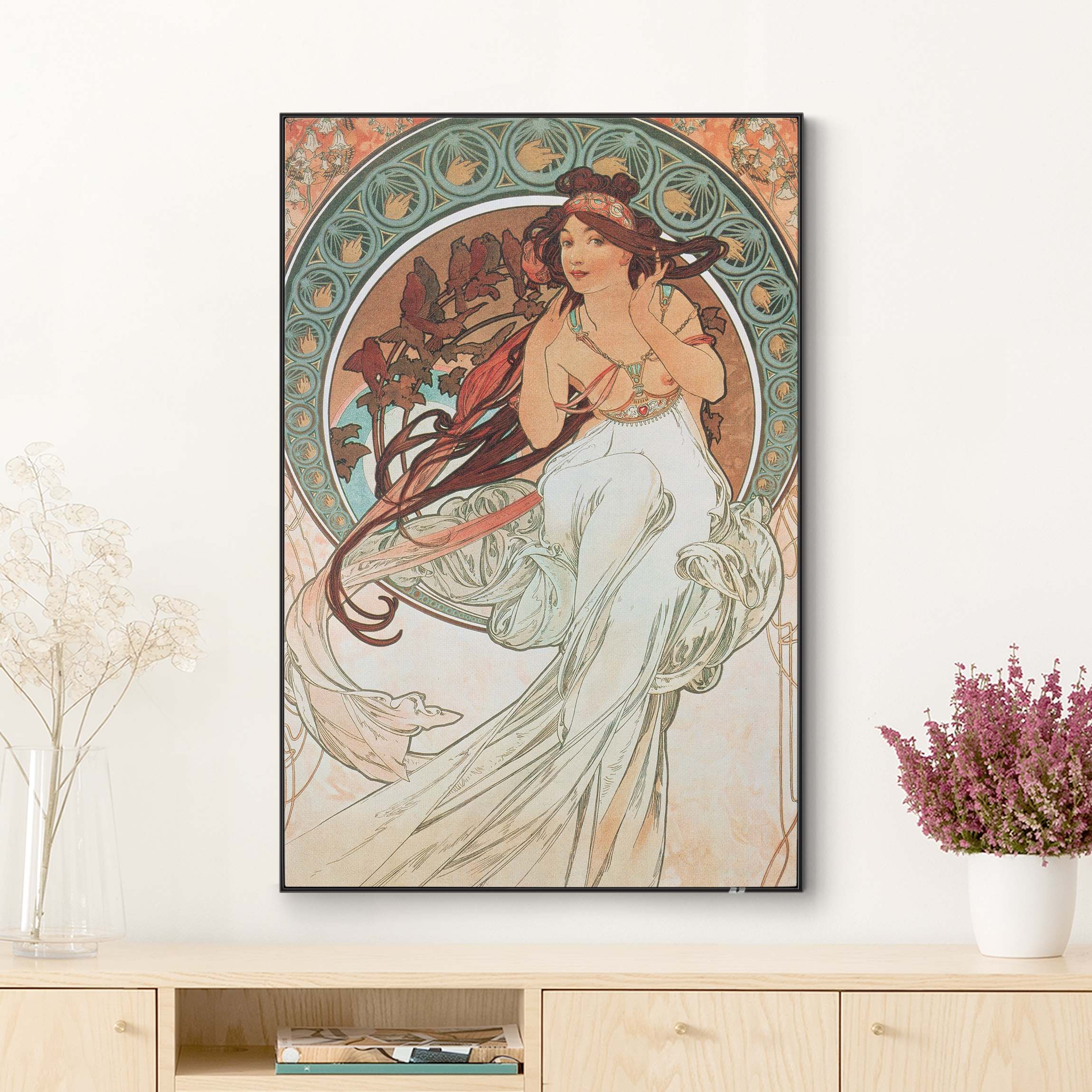 Wechselbild Alfons Mucha - Vier Künste - Die Musik