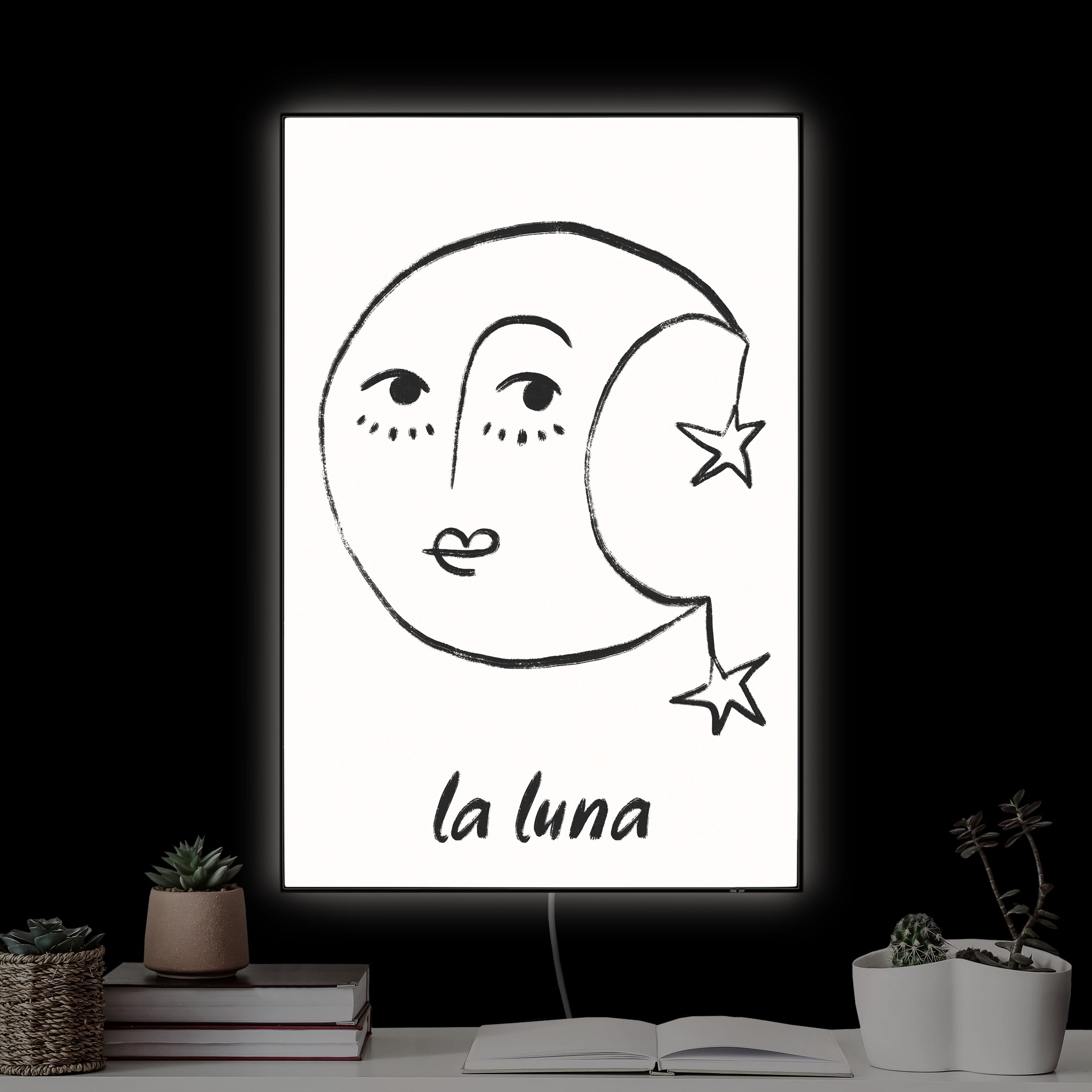 LED-Wechselbild Alina Buffiere - La Luna