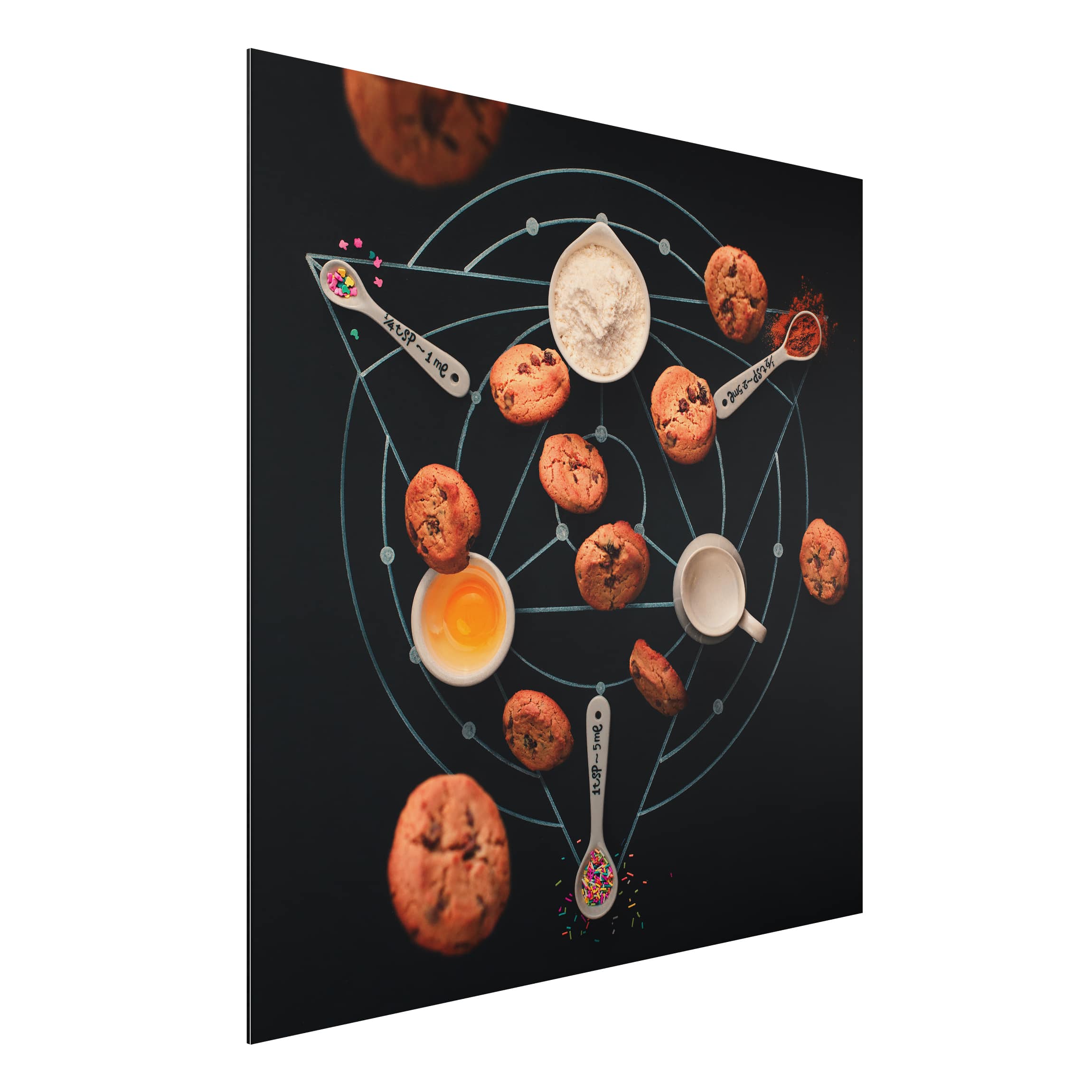 Alu-Dibond Outdoor Bild Alchemie des Backens