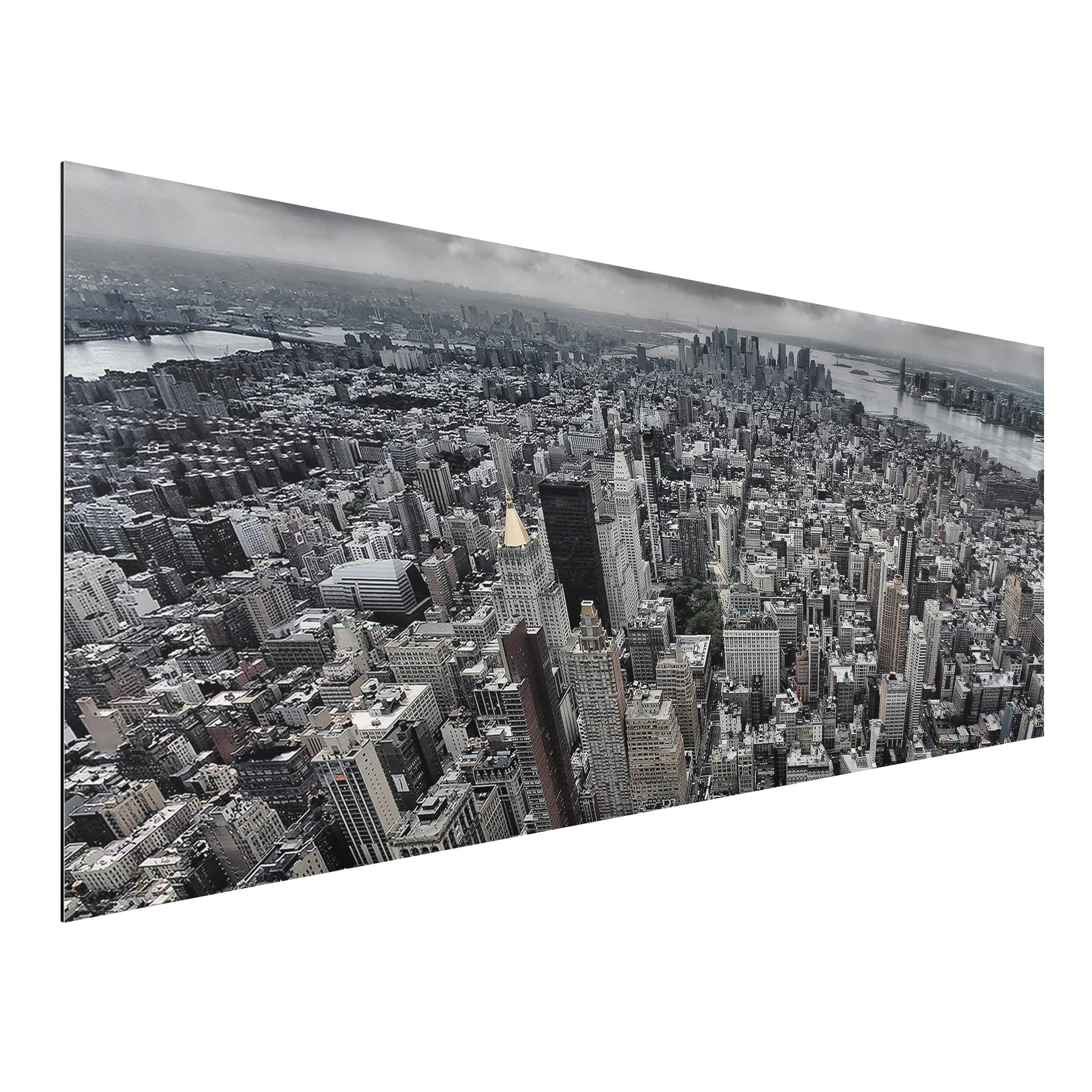 Alu-Dibond Outdoor Bild Blick über Manhattan