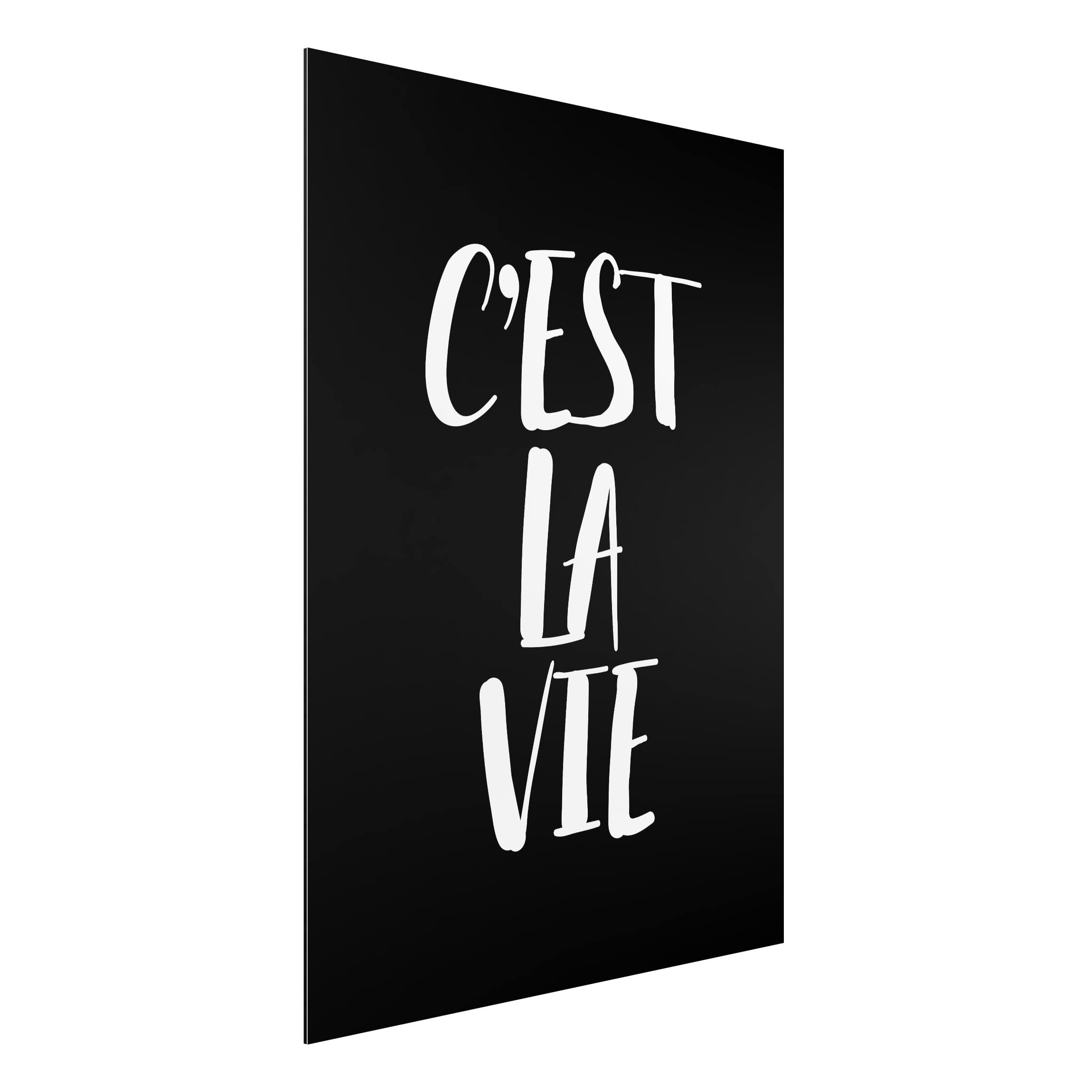Alu-Dibond Outdoor Bild C'EST LA VIE
