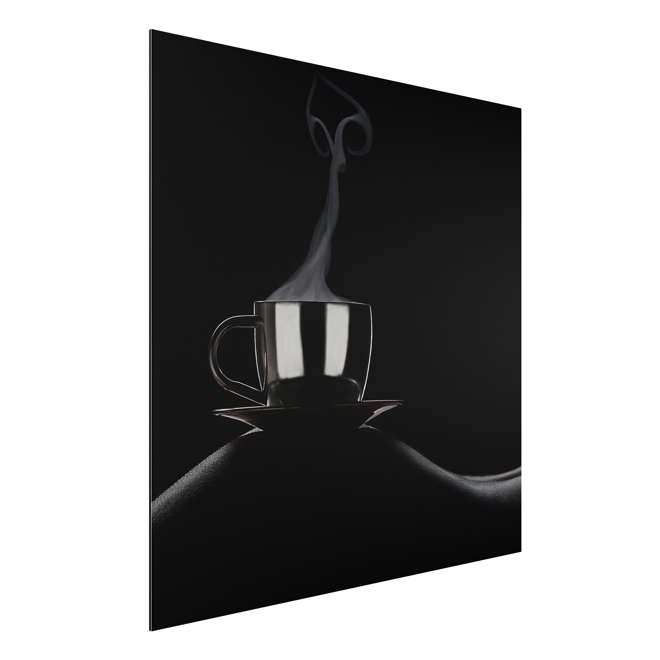 Alu-Dibond Outdoor Bild Coffee in Bed