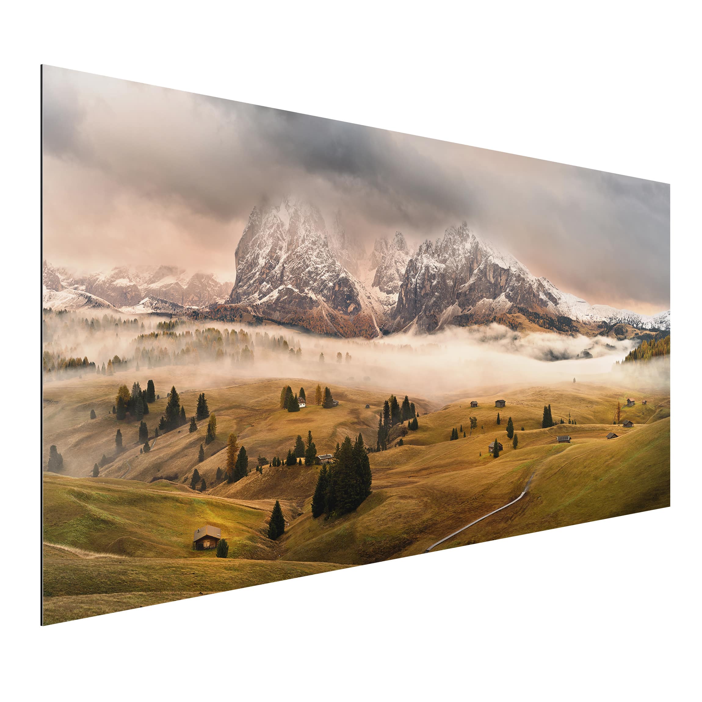 Alu-Dibond Outdoor Bild Dolomiten Mythen