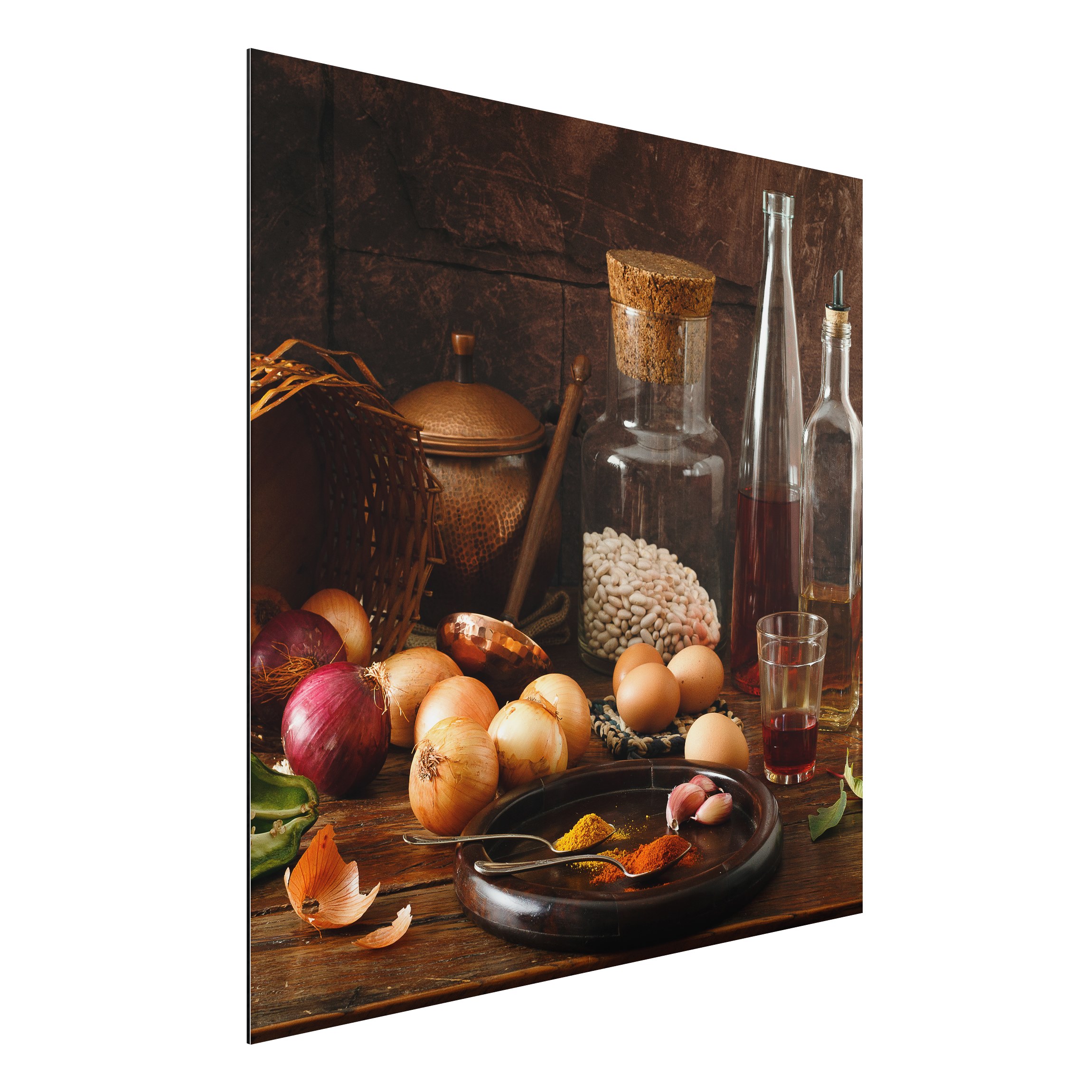 Alu-Dibond Outdoor Bild Düfte beim Kochen