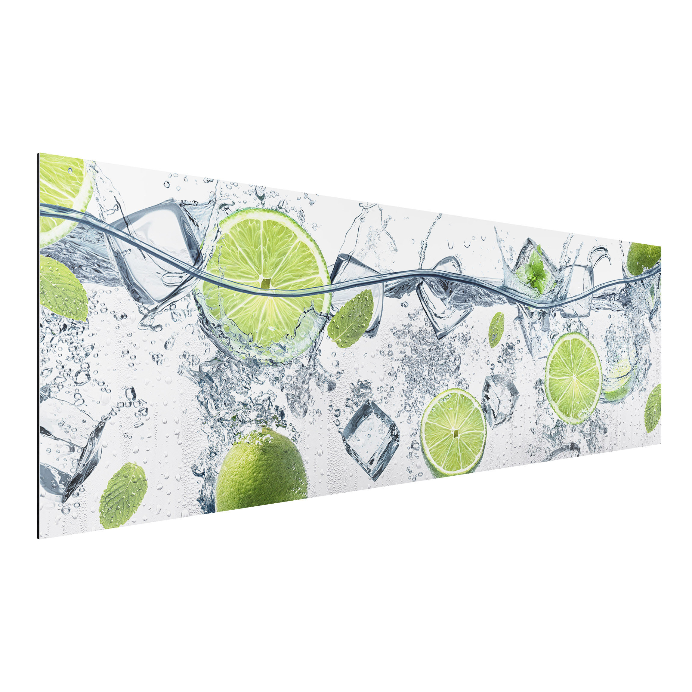 Alu-Dibond Outdoor Bild Erfrischende Limette