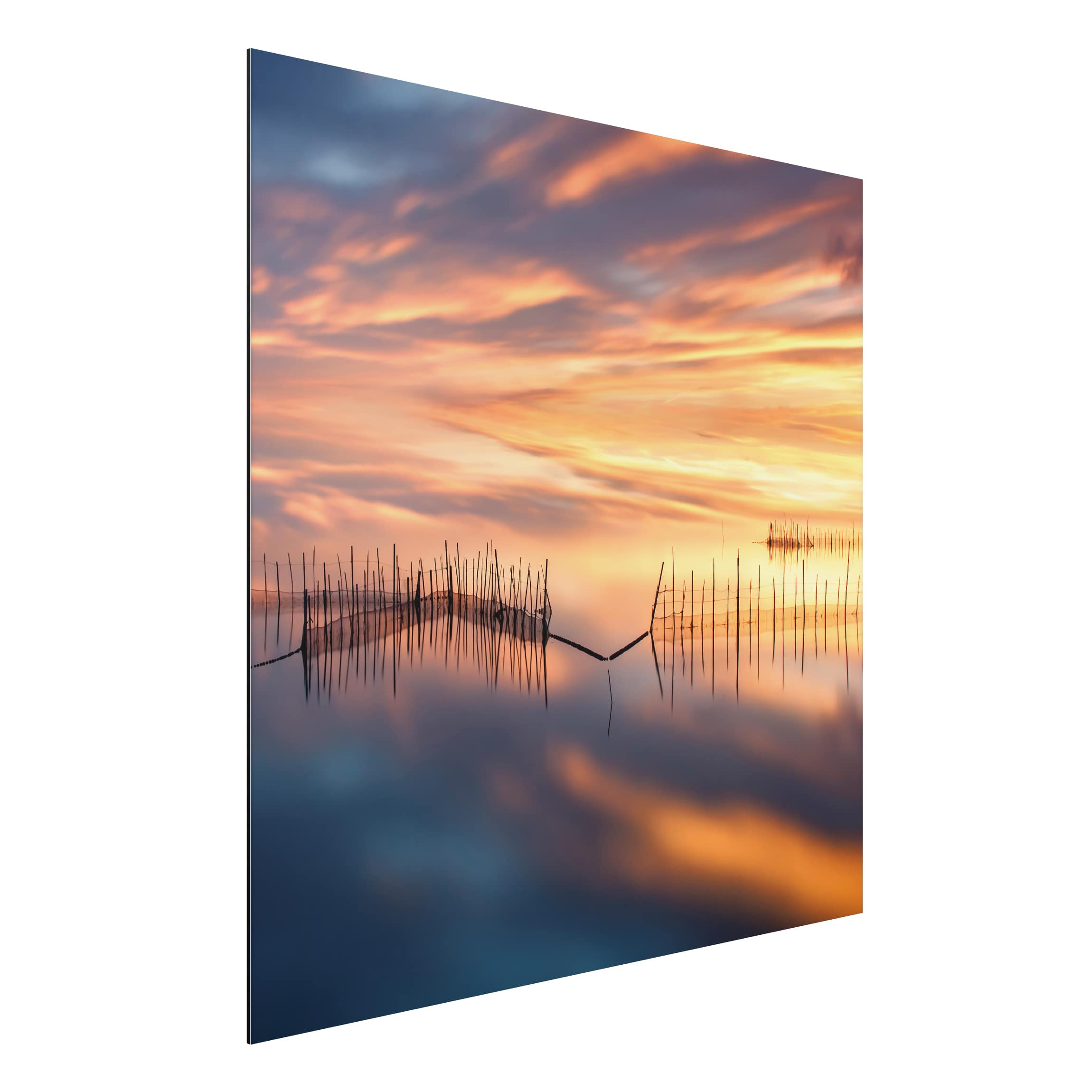 Alu-Dibond Outdoor Bild Fischernetze