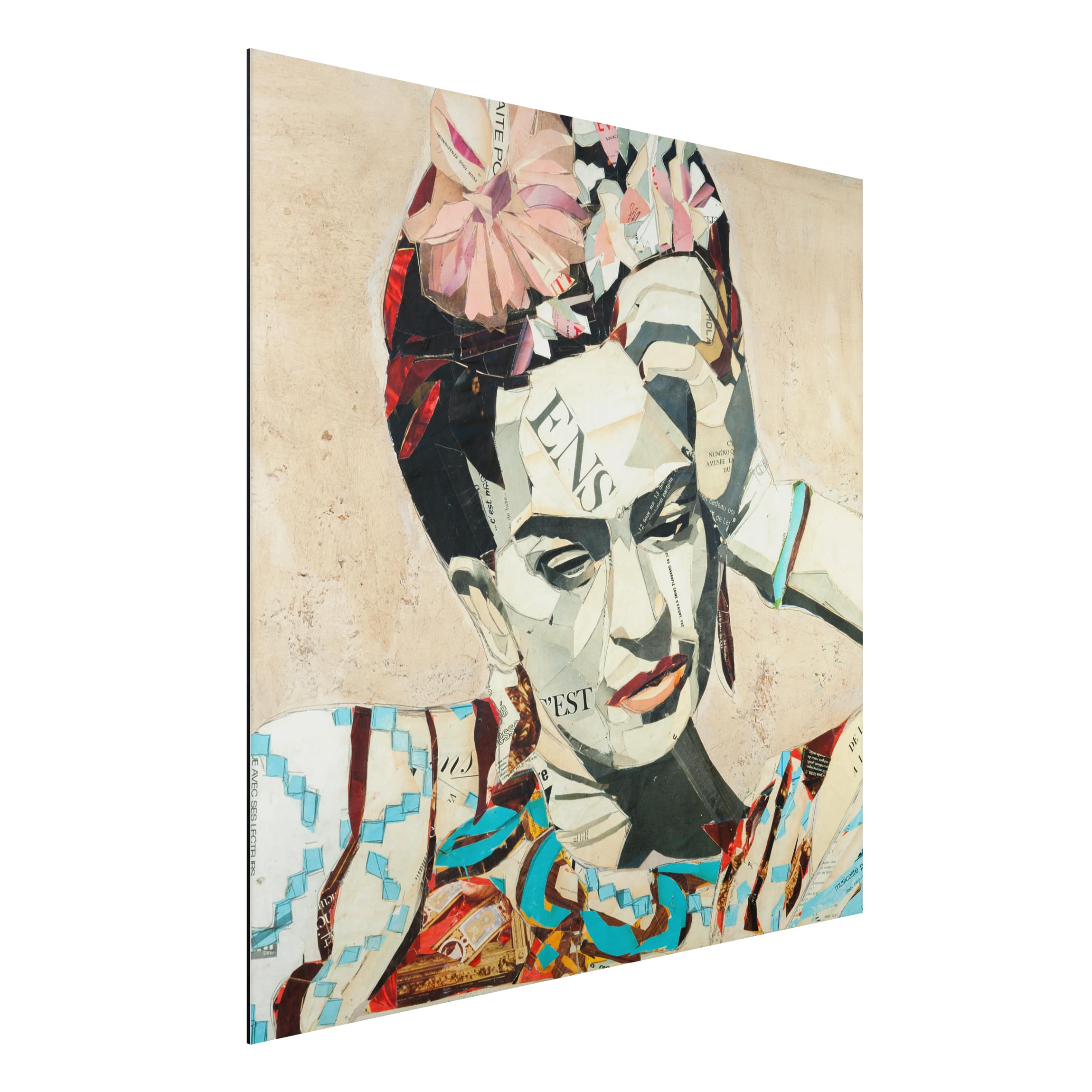 Alu-Dibond Outdoor Bild Frida Kahlo - Collage No.1