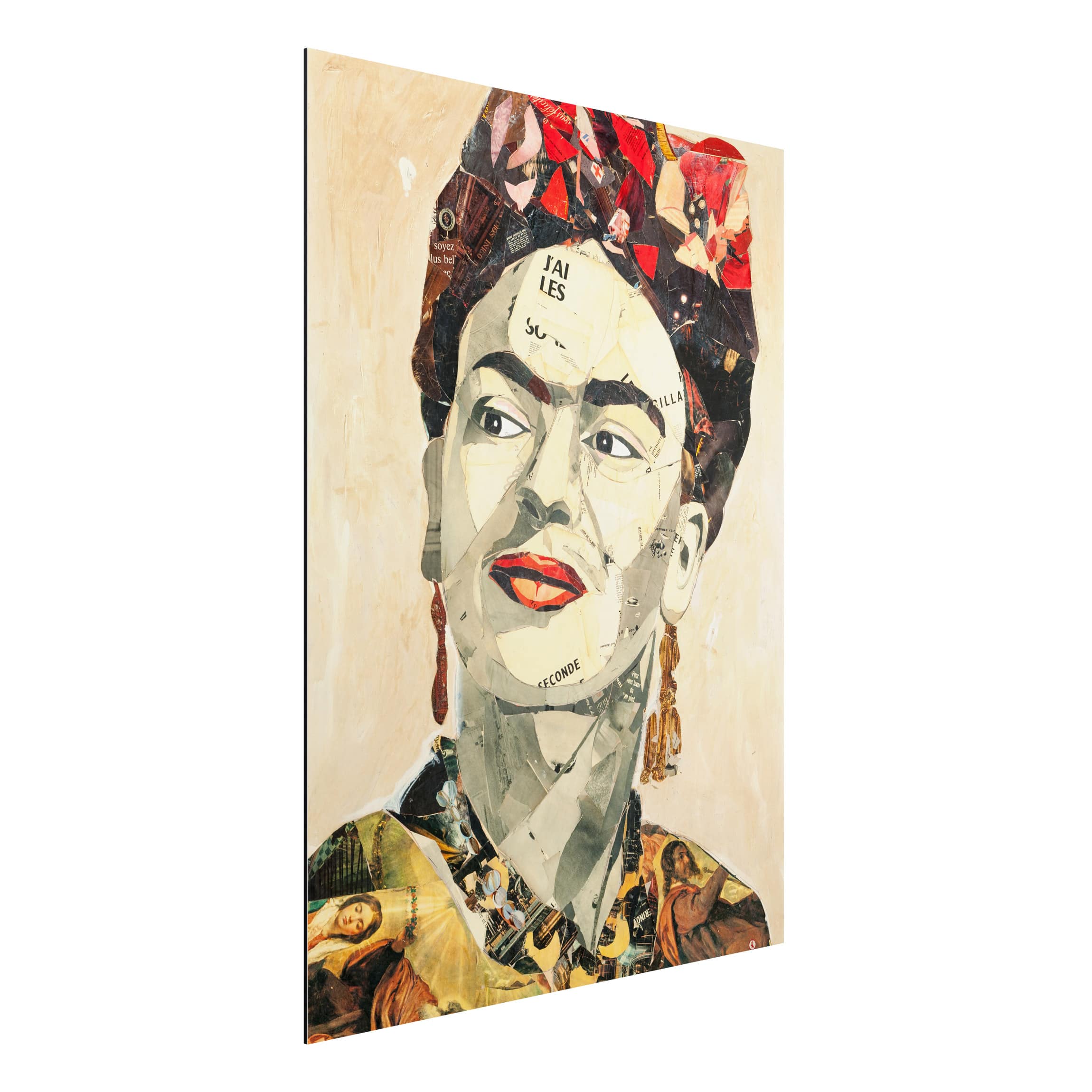 Alu-Dibond Outdoor Bild Frida Kahlo - Collage No.2