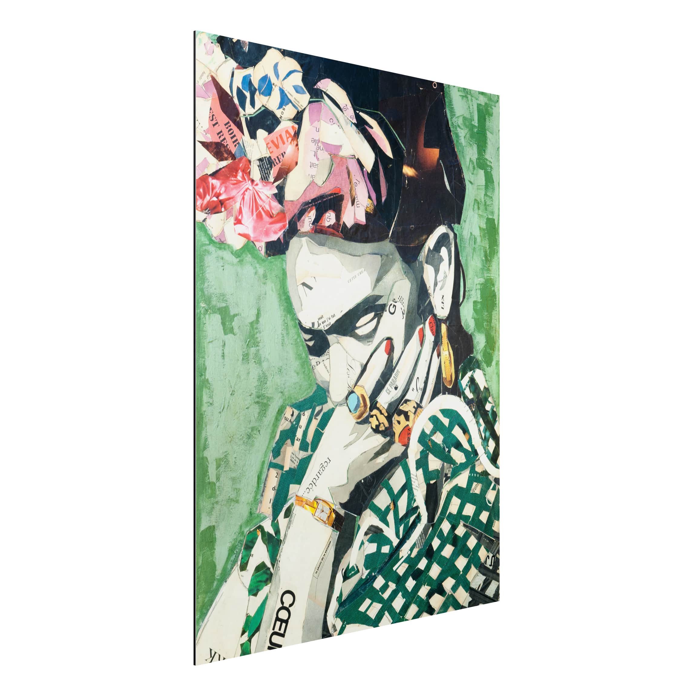 Alu-Dibond Outdoor Bild Frida Kahlo - Collage No.3