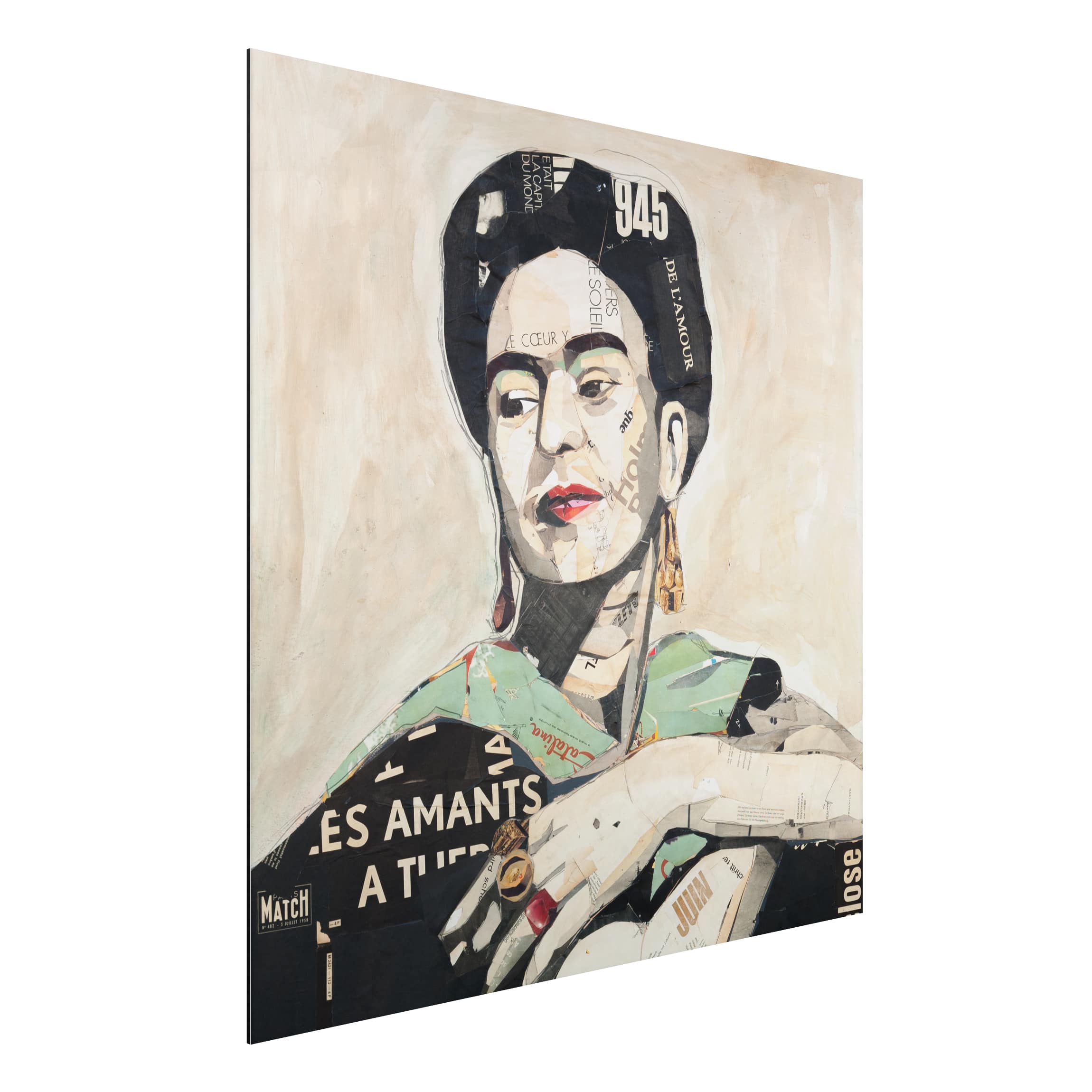 Alu-Dibond Outdoor Bild Frida Kahlo - Collage No.4