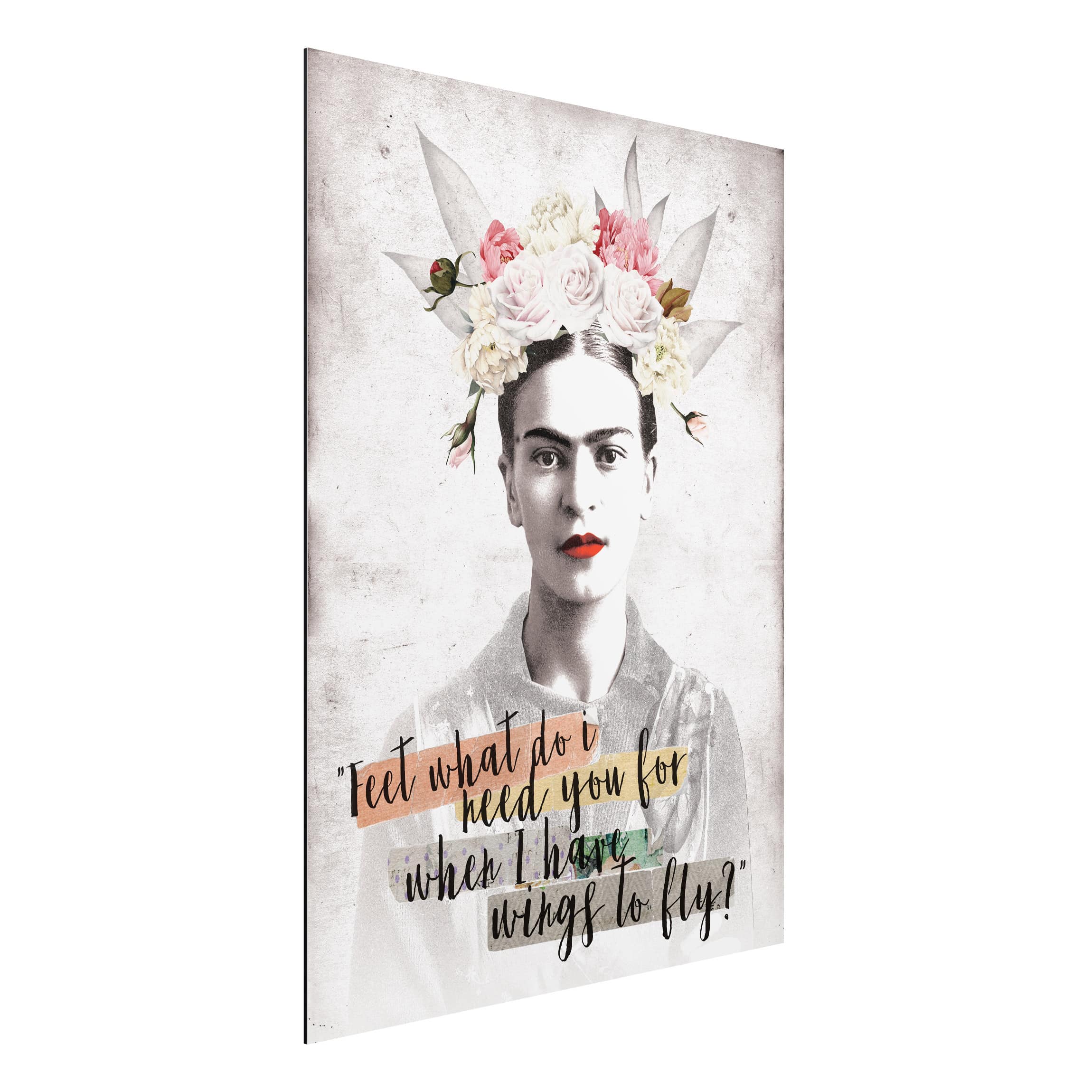 Alu-Dibond Outdoor Bild Frida Kahlo - Quote