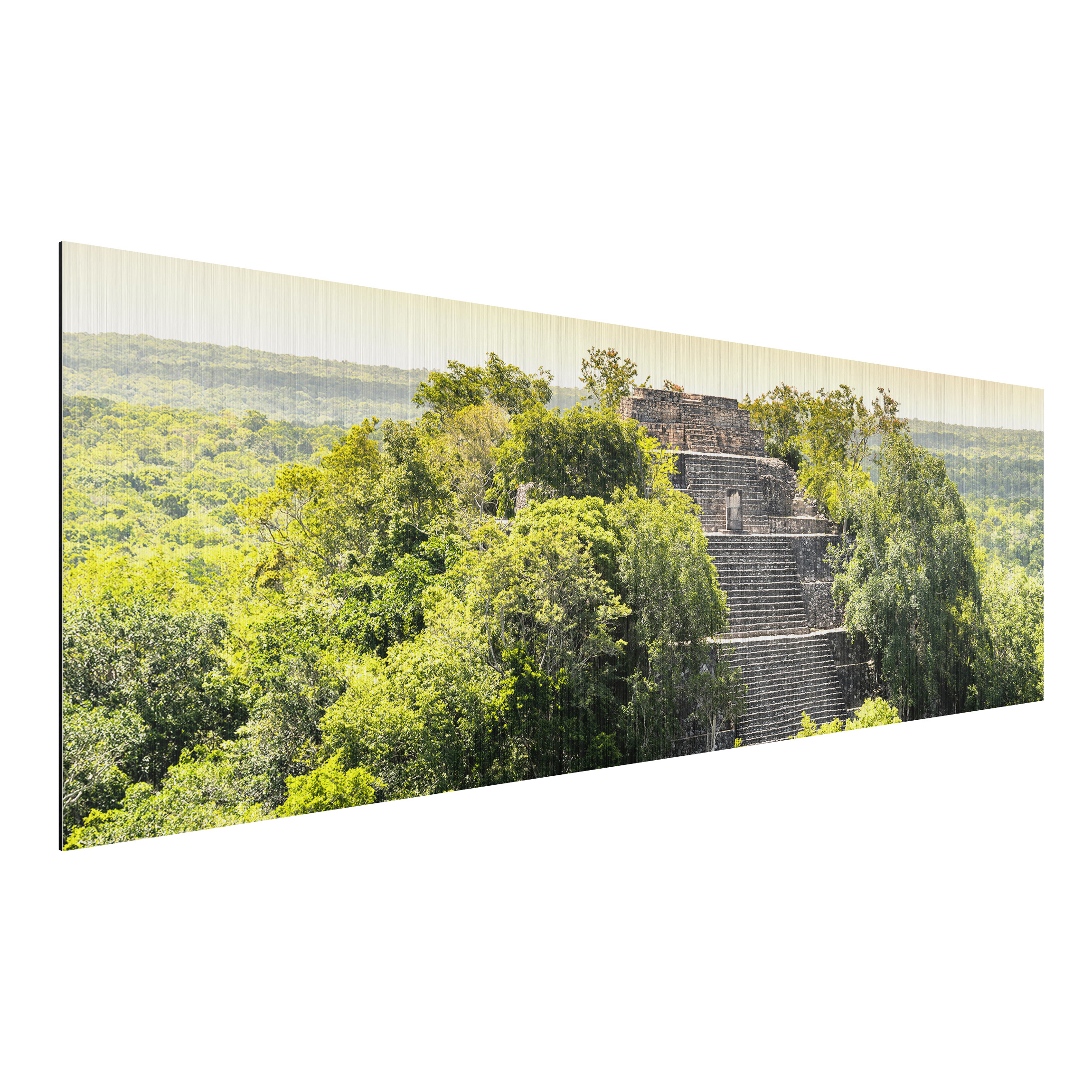 Alu-Dibond Outdoor Bild Pyramide von Calakmul
