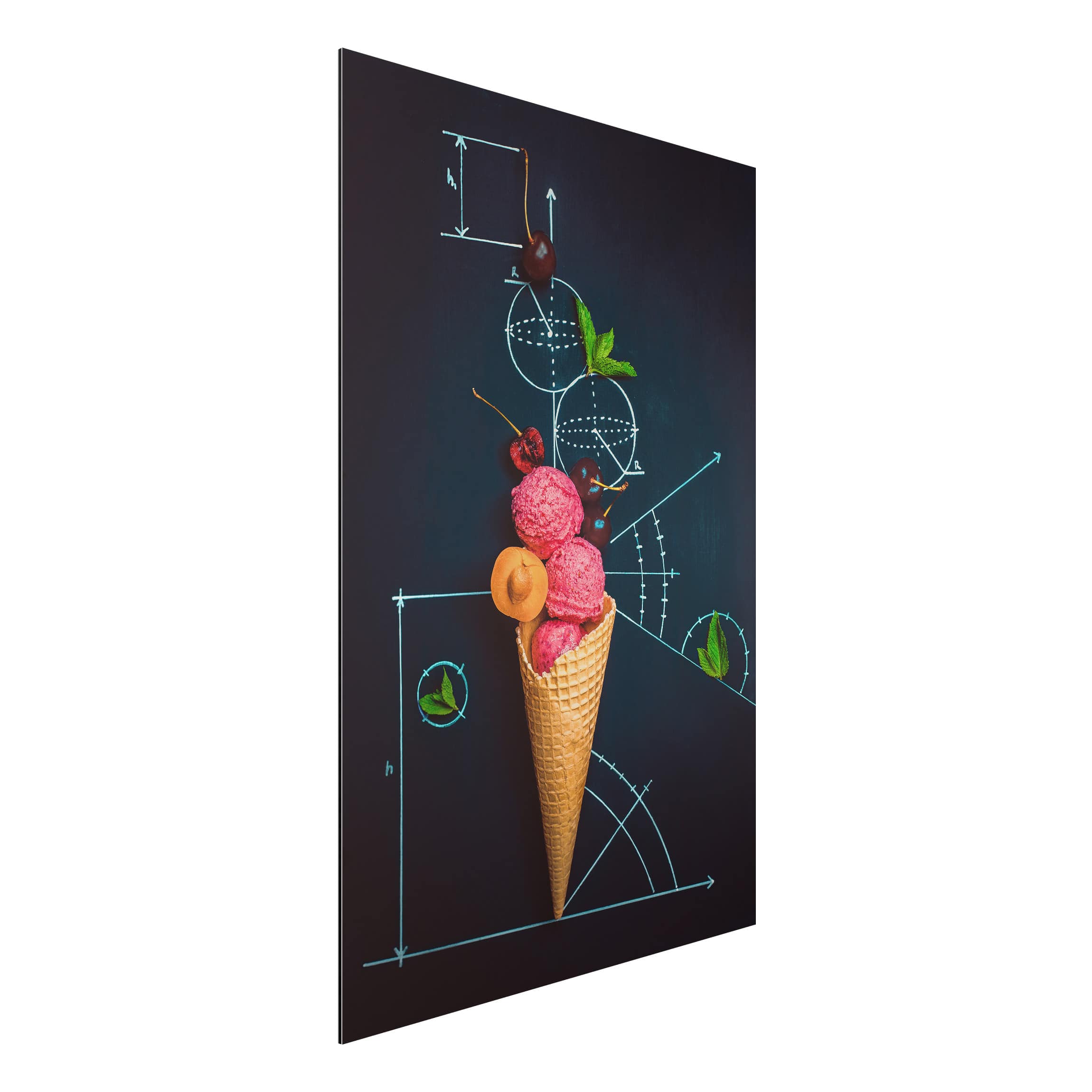 Alu-Dibond Outdoor Bild Geometrie im Sommer