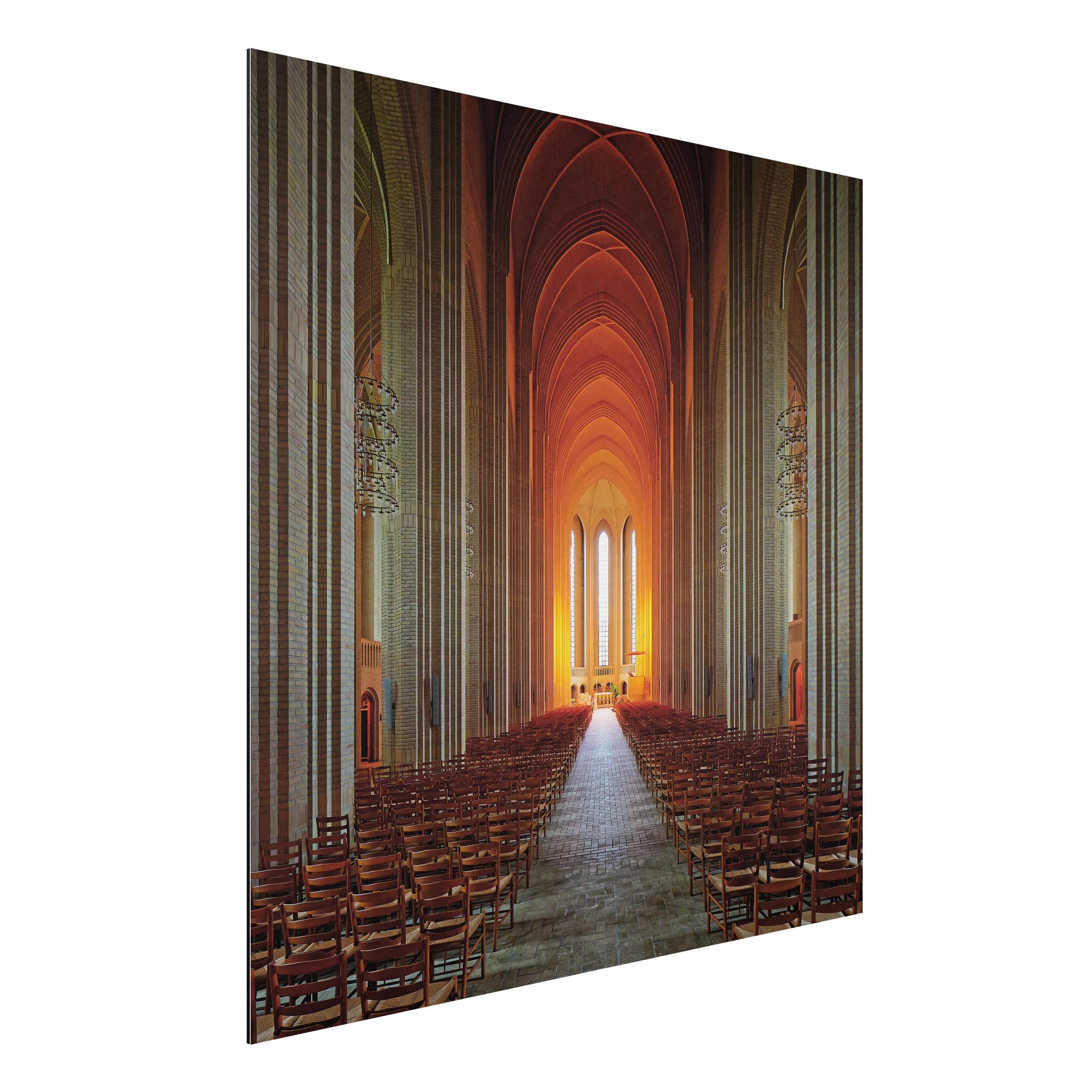 Alu-Dibond Outdoor Bild Grundtvigskirche in Kopenhagen