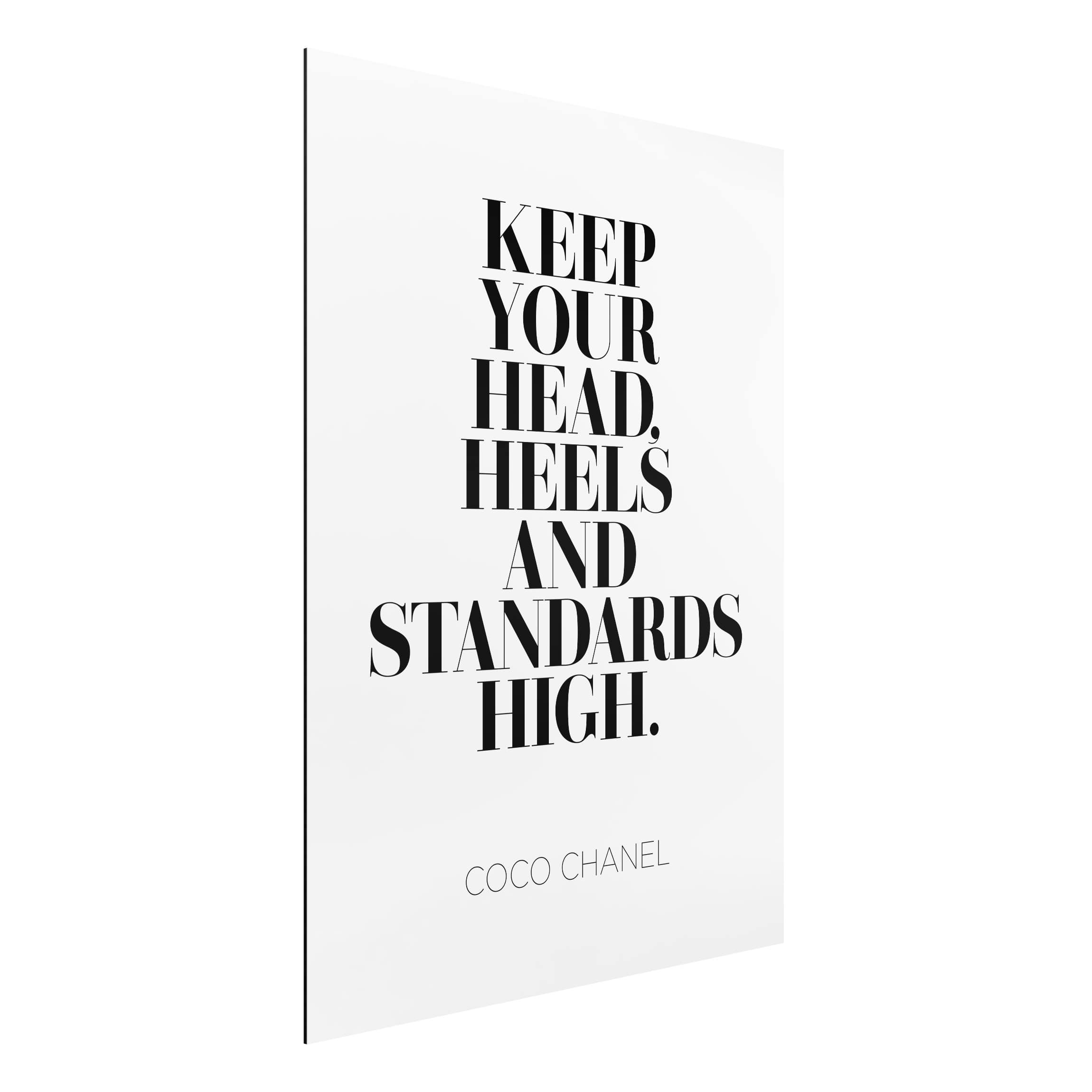 Alu-Dibond Outdoor Bild Keep your head high