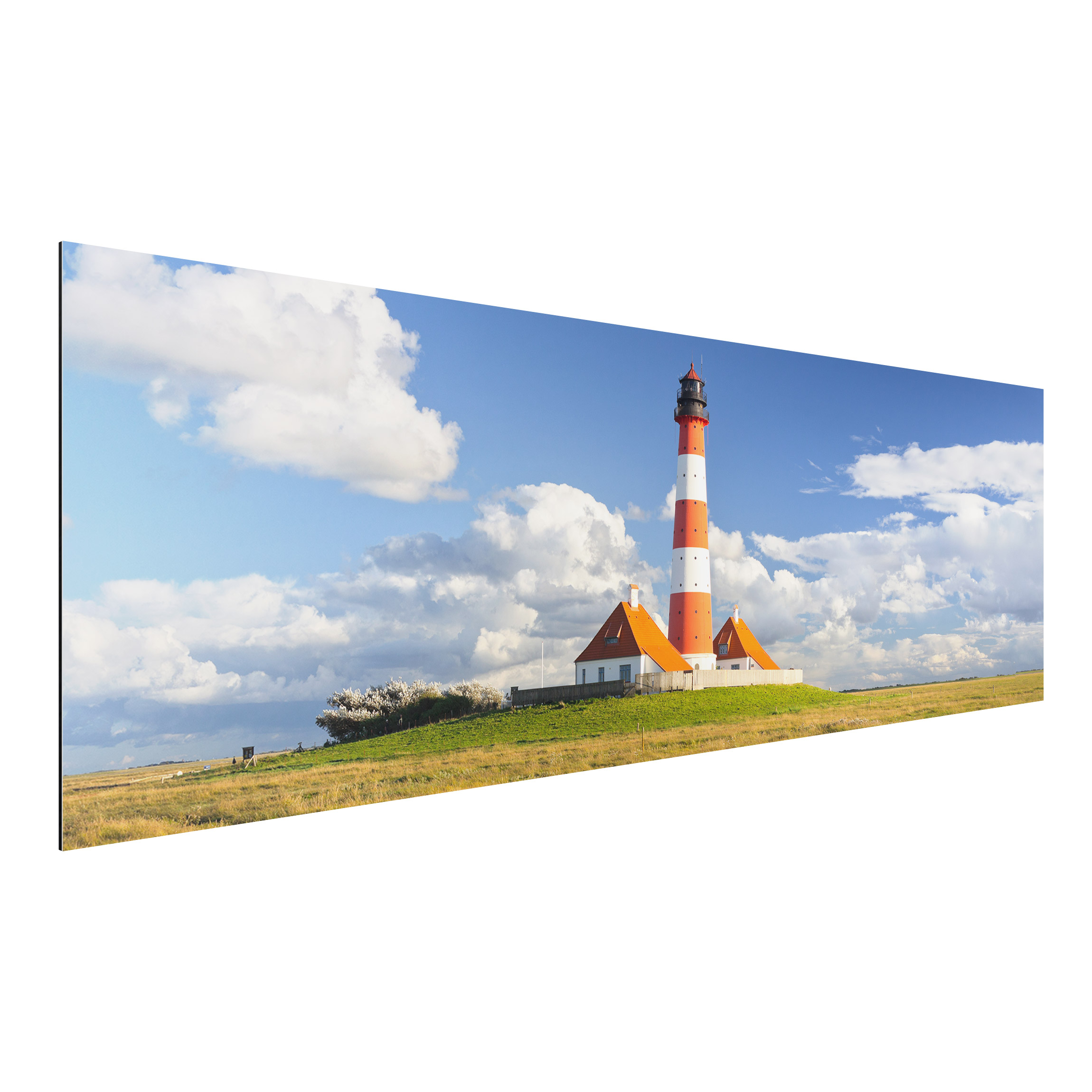 Alu-Dibond Outdoor Bild Leuchtturm in Schleswig-Holstein