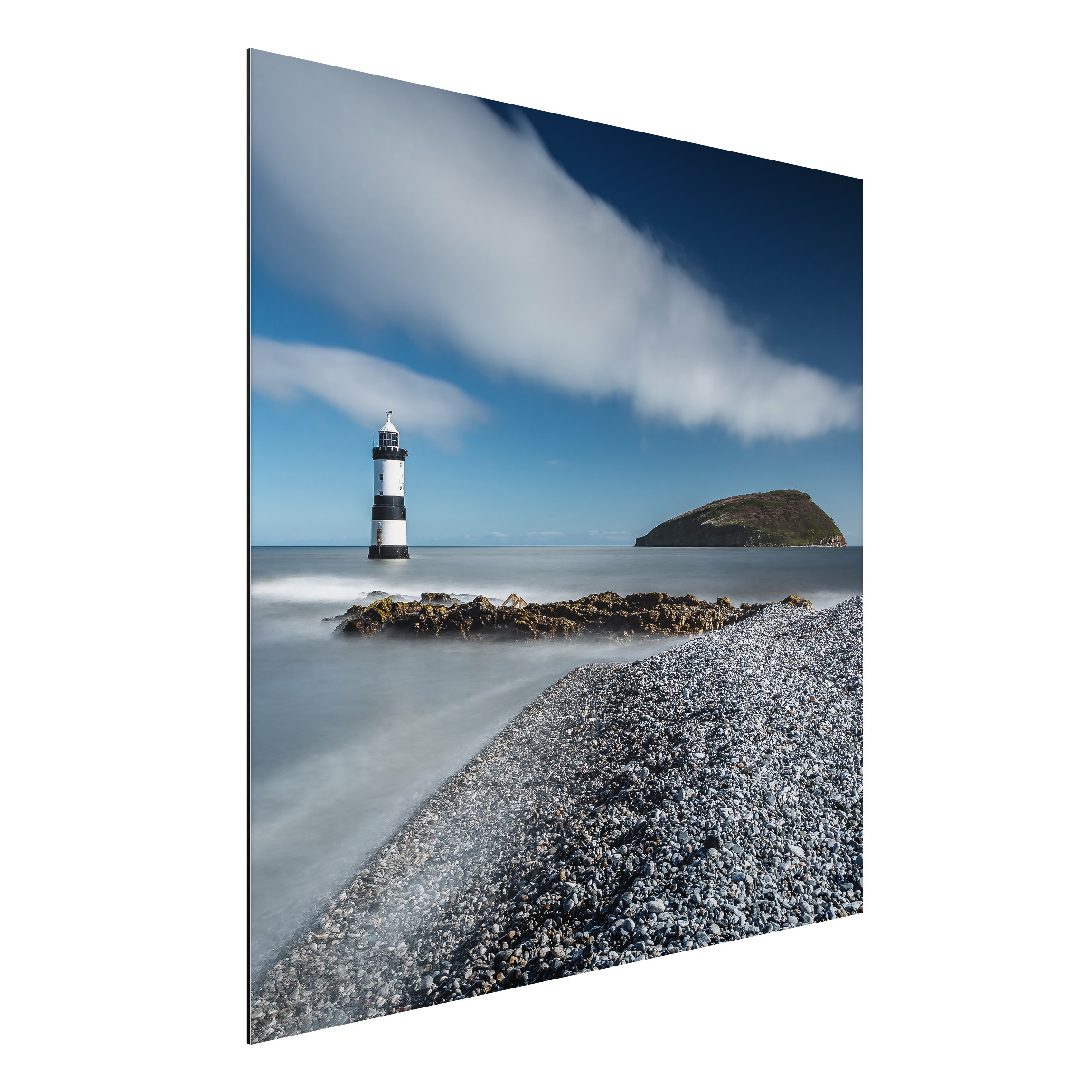 Alu-Dibond Outdoor Bild Leuchtturm in Wales