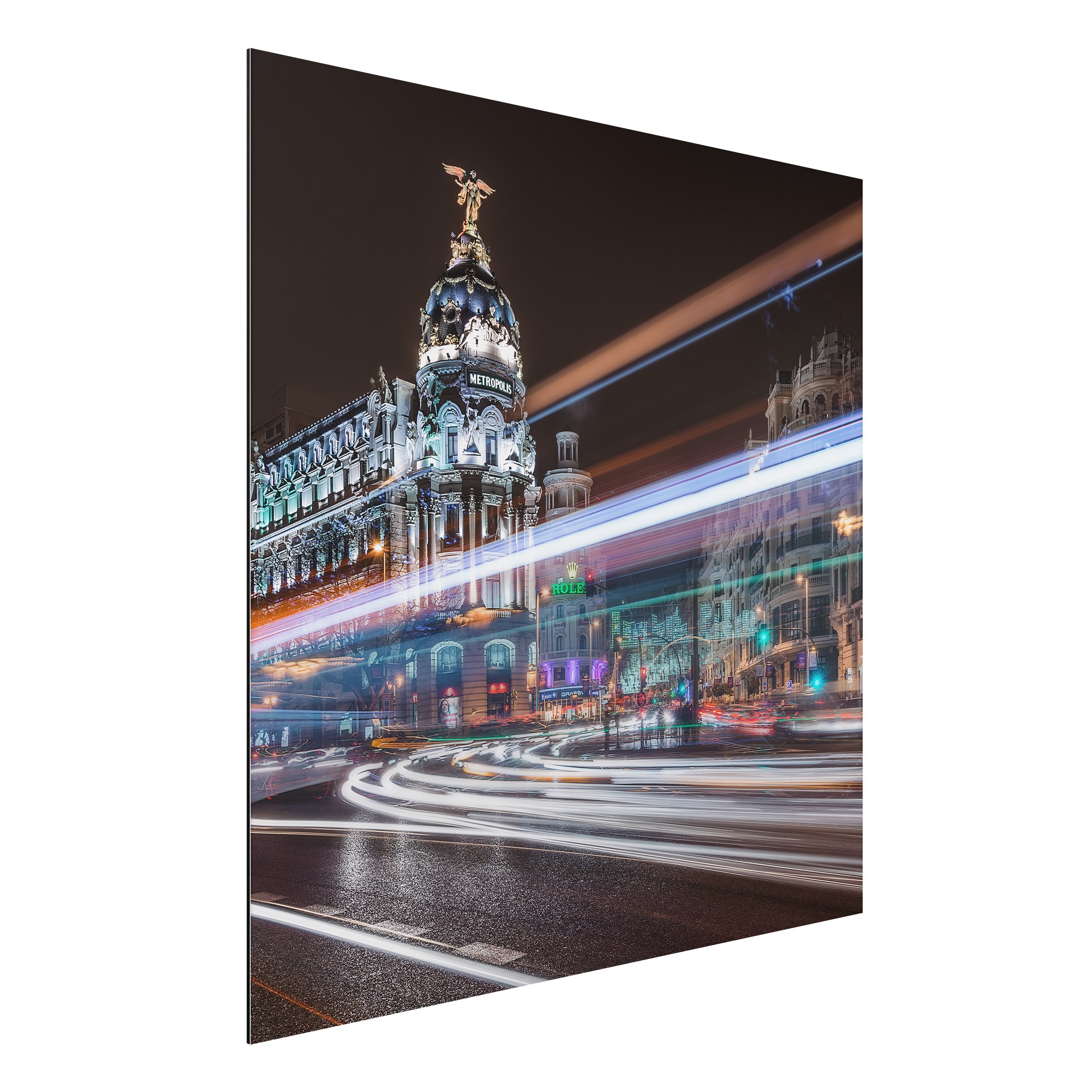 Alu-Dibond Outdoor Bild Madrid Traffic