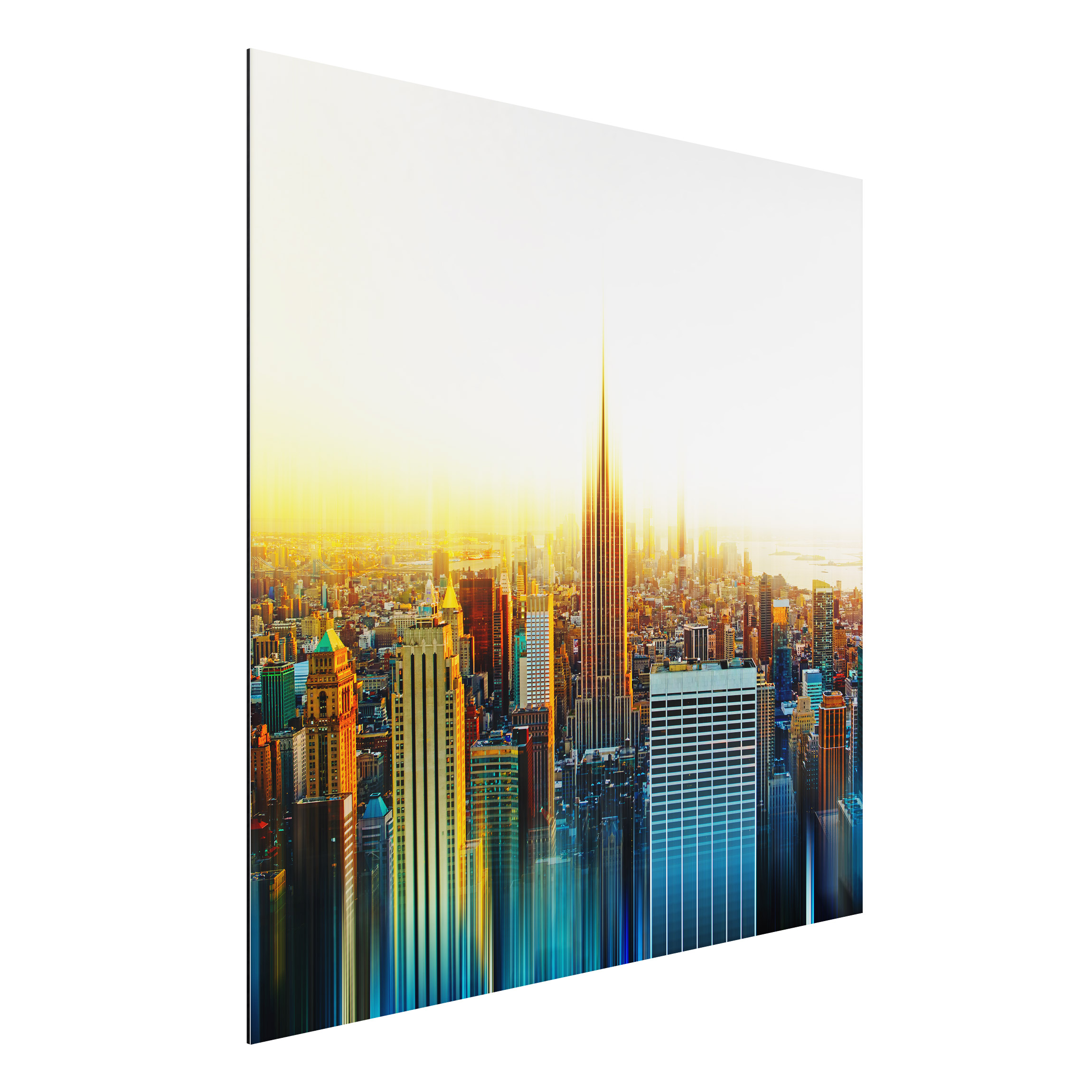 Alu-Dibond Outdoor Bild Manhattan Abstrakt
