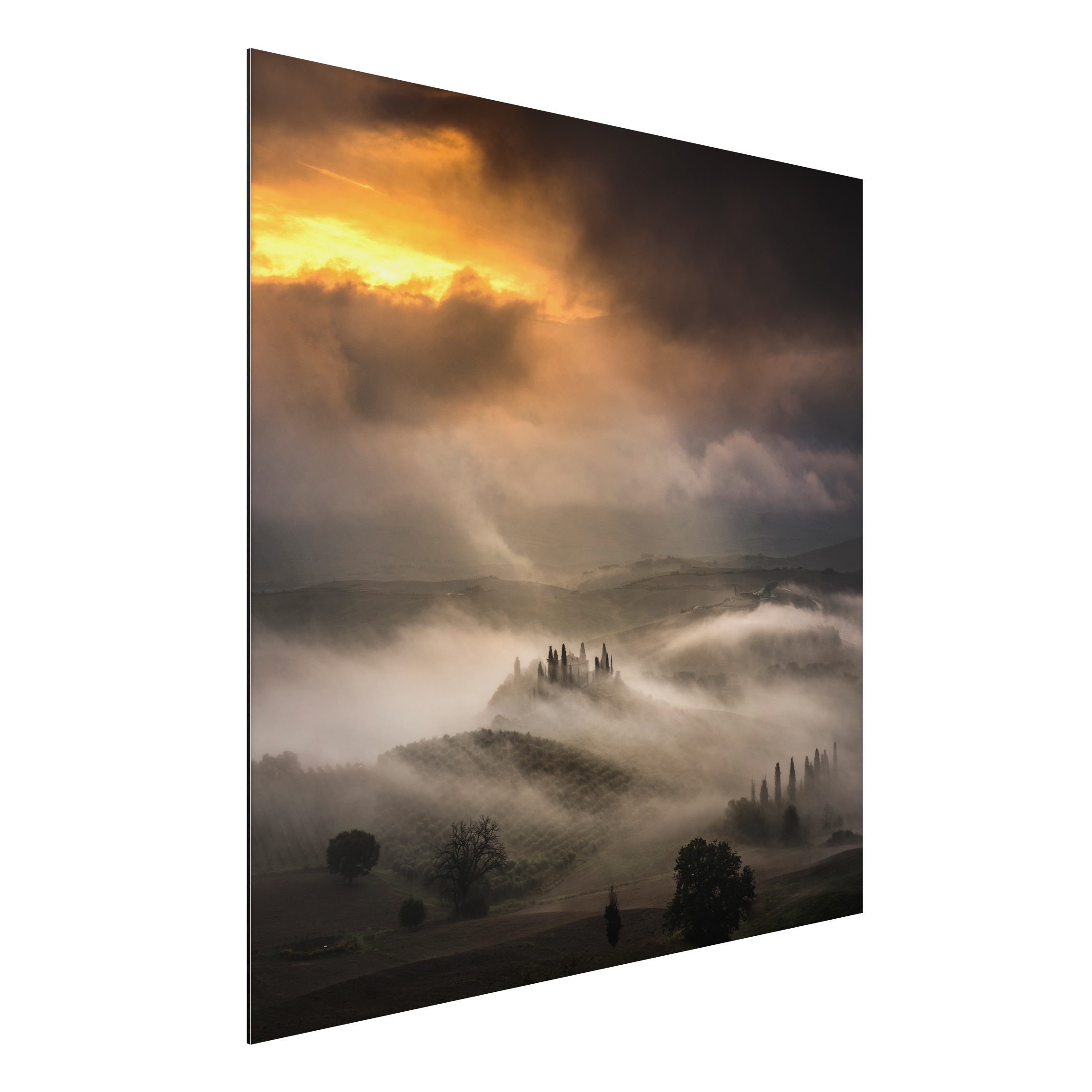 Alu-Dibond Outdoor Bild Nebelwellen