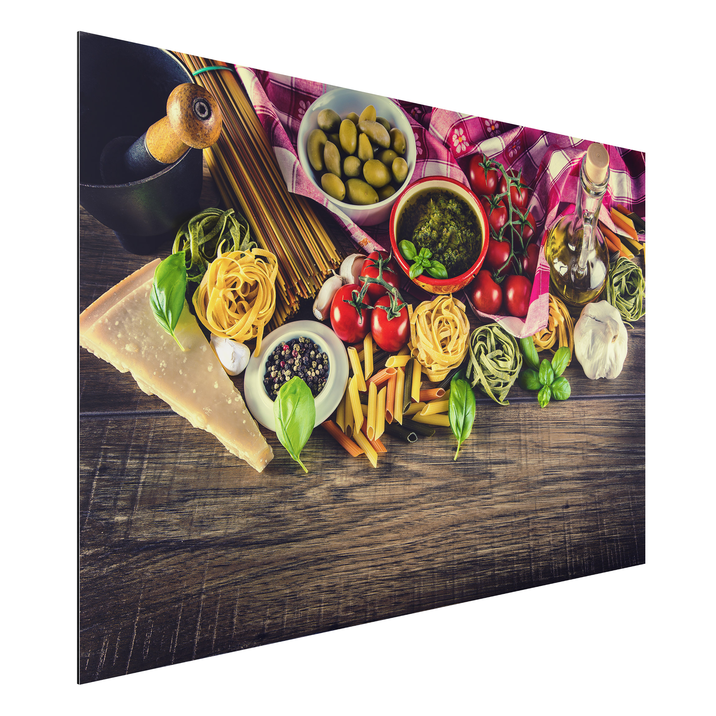 Alu-Dibond Küche Pasta